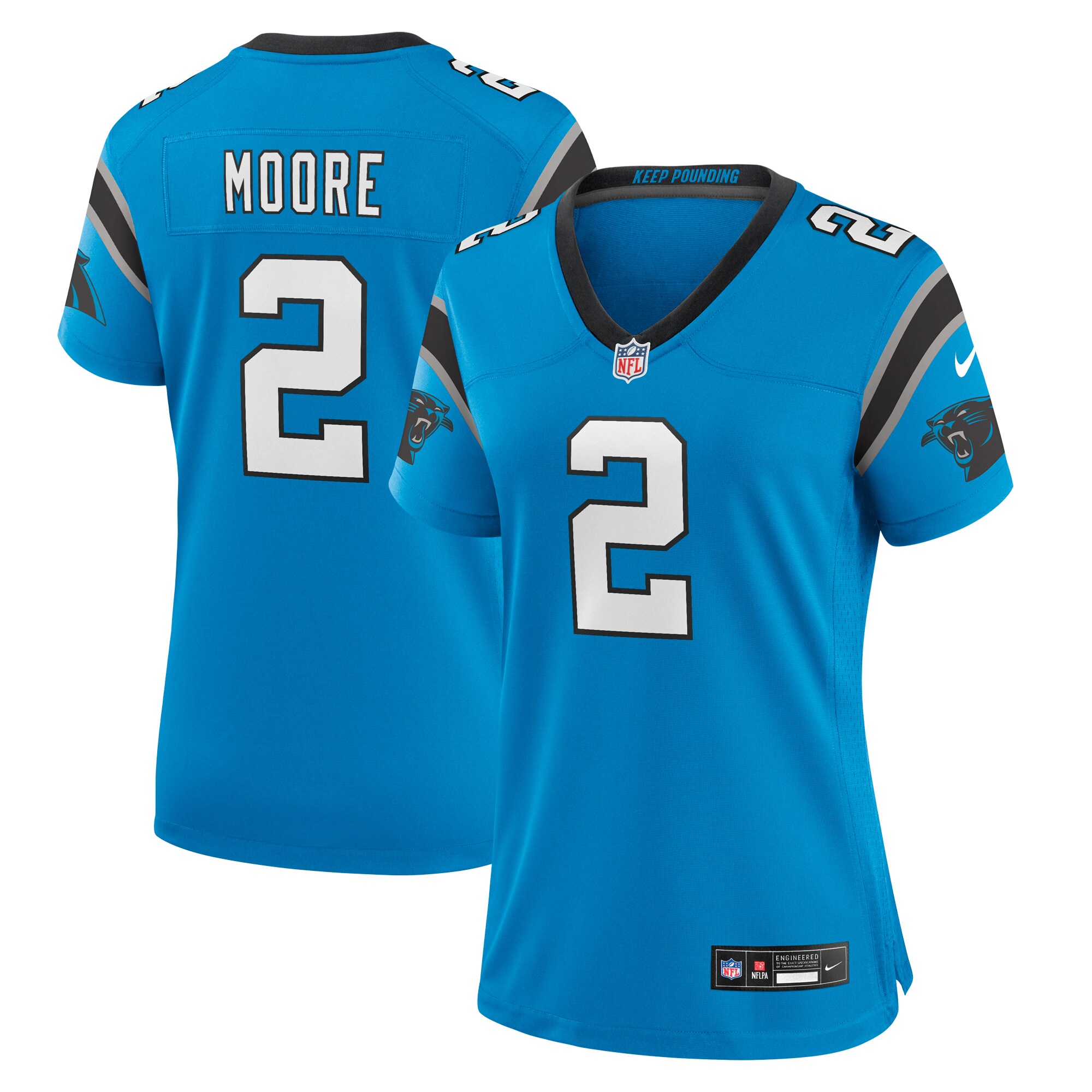 dj moore carolina panthers nike womens player jersey blue clowdercats 4krbe.jpg