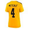 dk metcalf pittsburgh steelers nike womens alternate 1933 throwback game jersey gold clowdercats csxwc.jpg