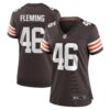 don fleming cleveland browns nike womens retired player jersey brown clowdercats x7myu.jpg