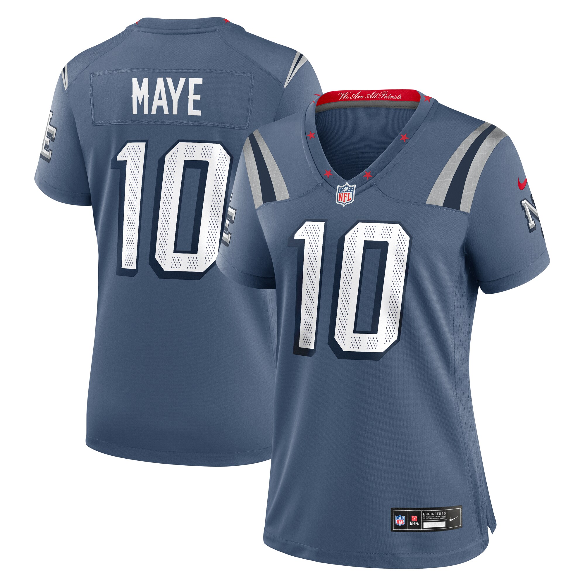 drake maye new england patriots nike womens 2025 rivalries collection game jersey storm blue clowdercats wlrfm.jpg