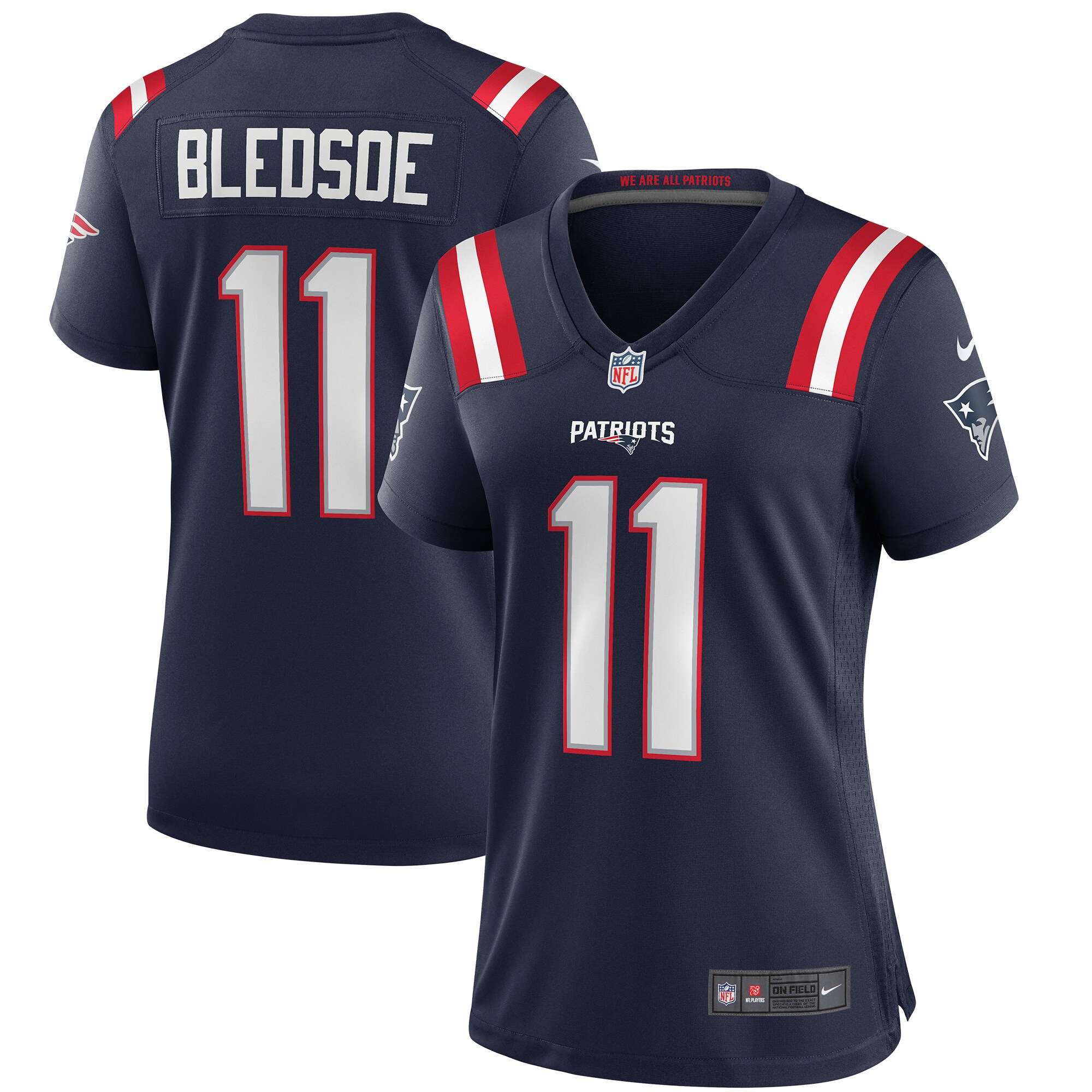 drew bledsoe new england patriots nike womens game retired player jersey navy clowdercats amrpl.jpg