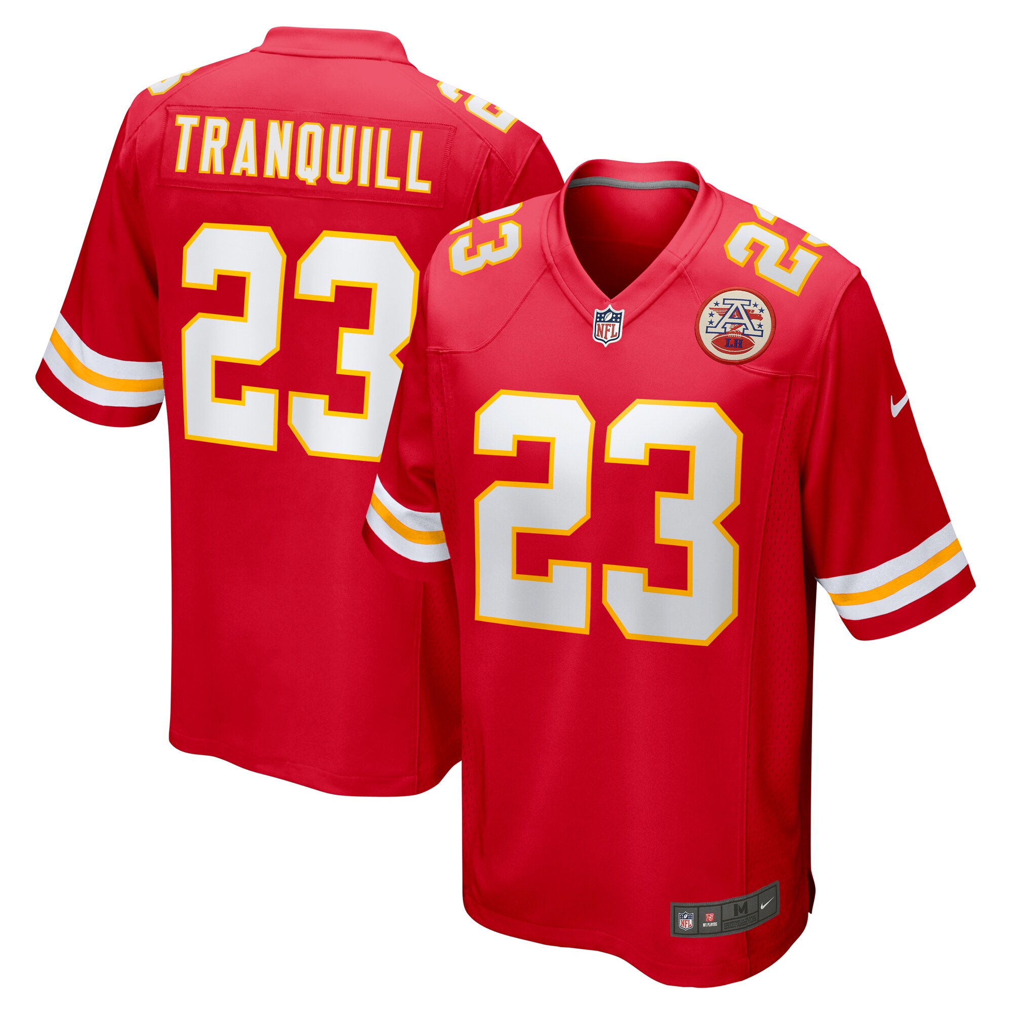 drue tranquill kansas city chiefs nike game player jersey red clowdercats vqg21.jpg