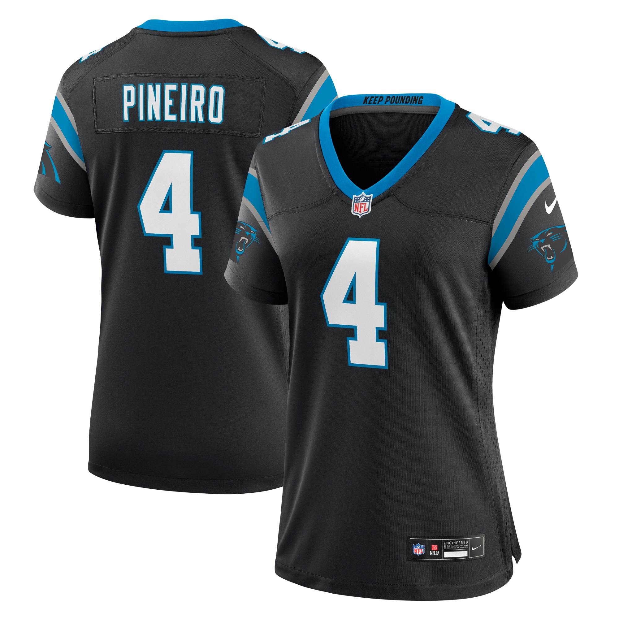 eddy pineiro carolina panthers nike womens team game jersey black clowdercats mhwwy.jpg