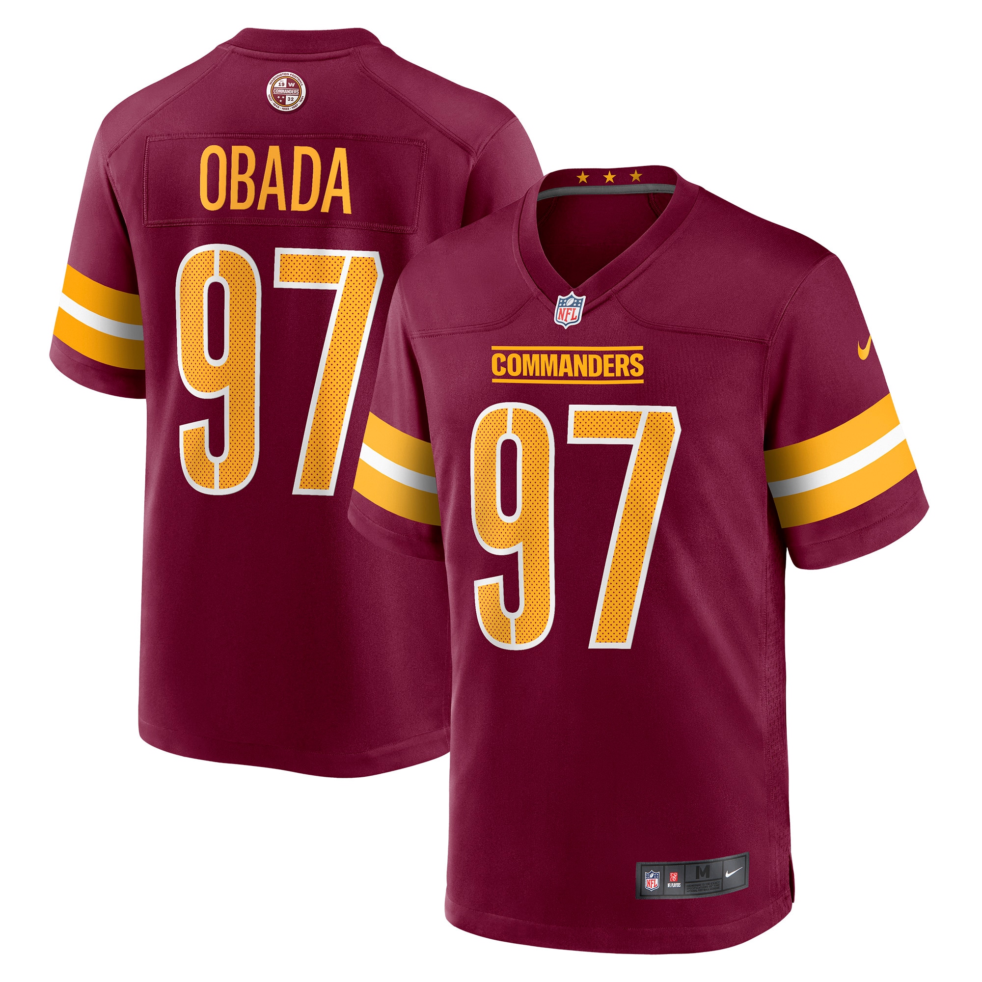 efe obada washington commanders nike game jersey burgundy clowdercats beaec.jpg