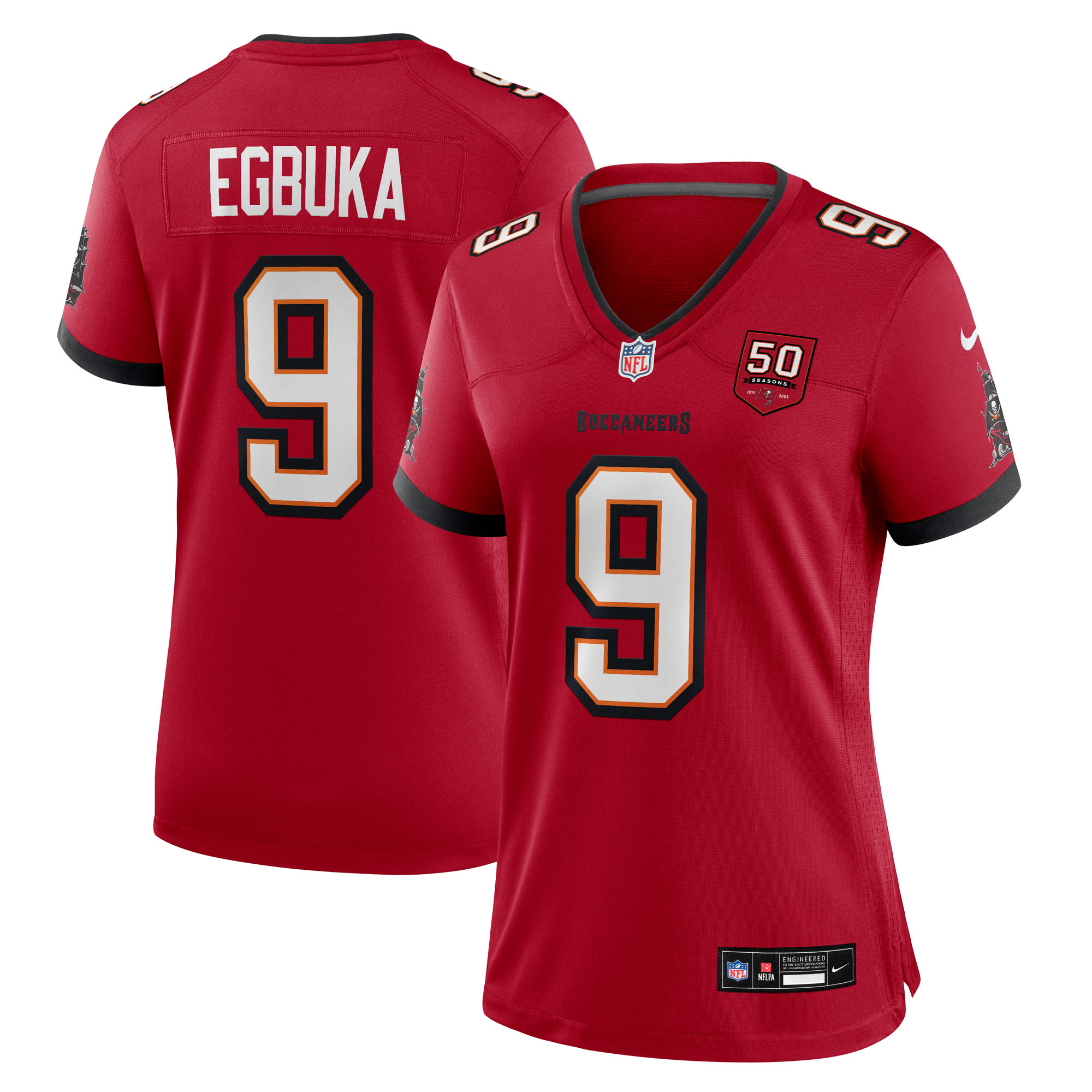 emeka egbuka tampa bay buccaneers nike womens 50th season team game jersey red clowdercats hgqrj.jpg