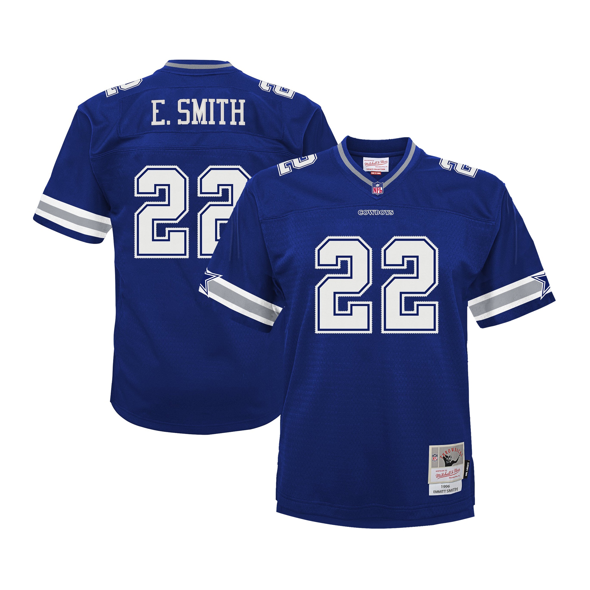 emmitt smith dallas cowboys mitchell ness big tall 1996 legacy retired player jersey navy clowdercats jmccg.jpg