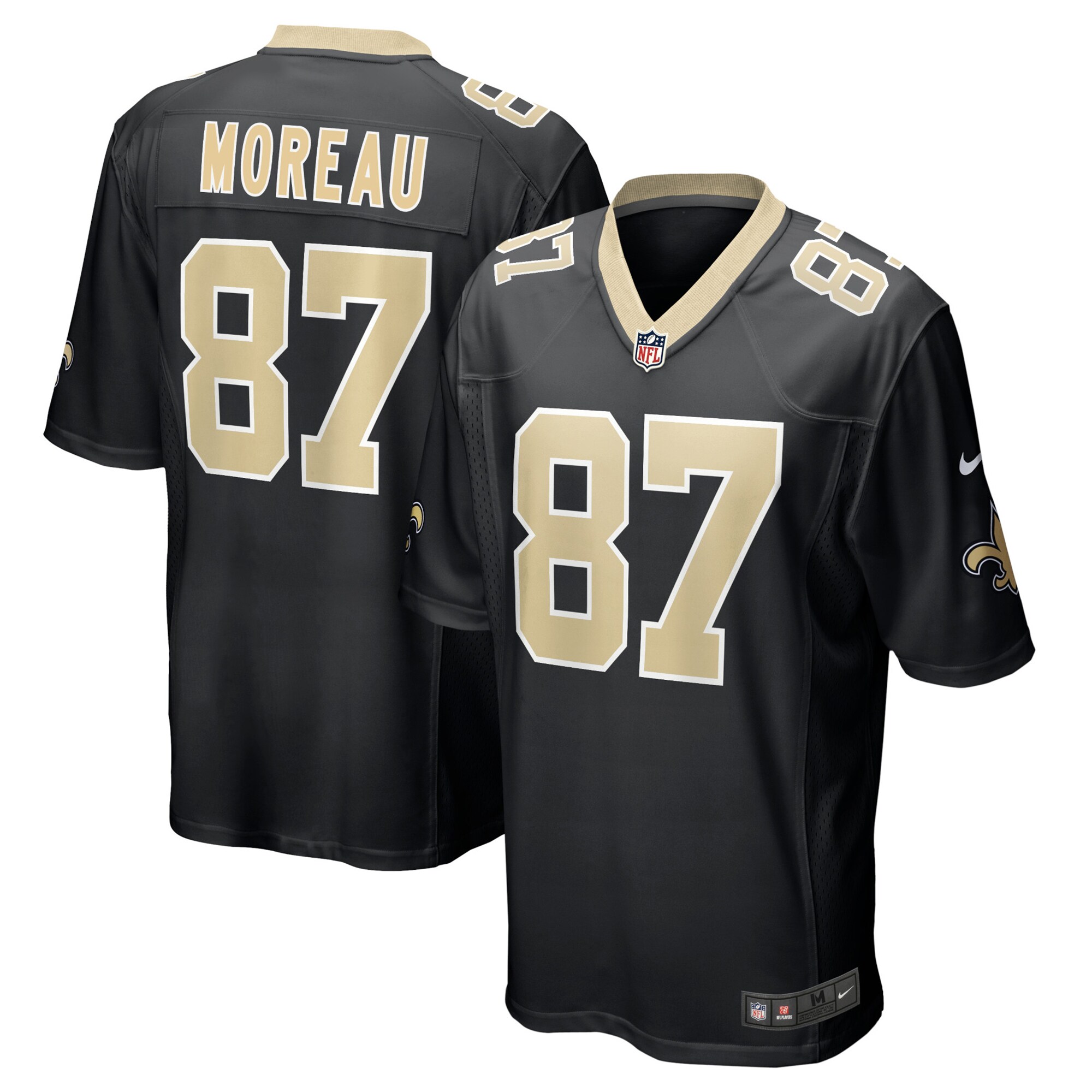 foster moreau new orleans saints nike game jersey black clowdercats hcsot.jpg