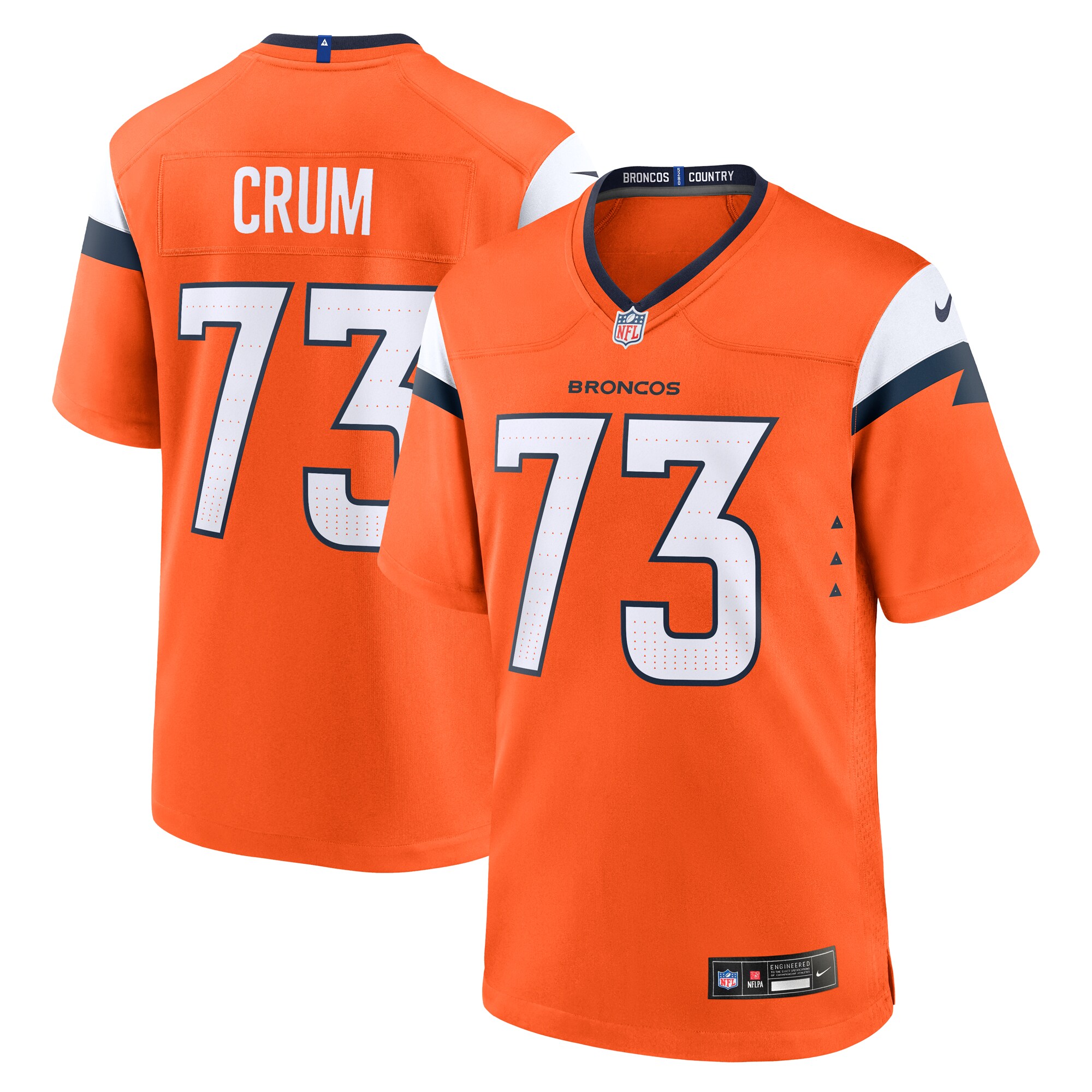 frank crum denver broncos nike team game jersey orange clowdercats 7kxez.jpg