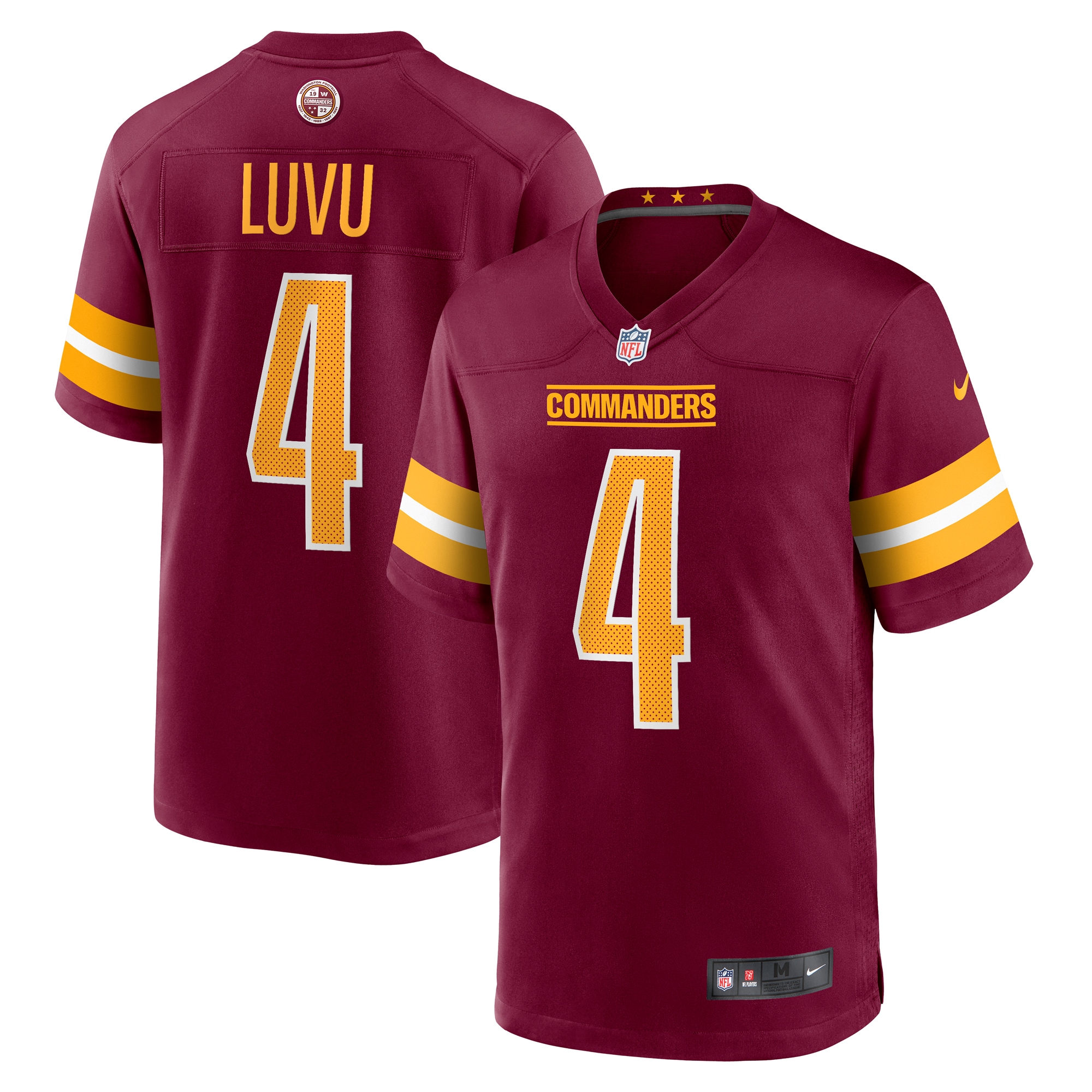 frankie luvu washington commanders nike game jersey burgundy clowdercats uevxb.jpg