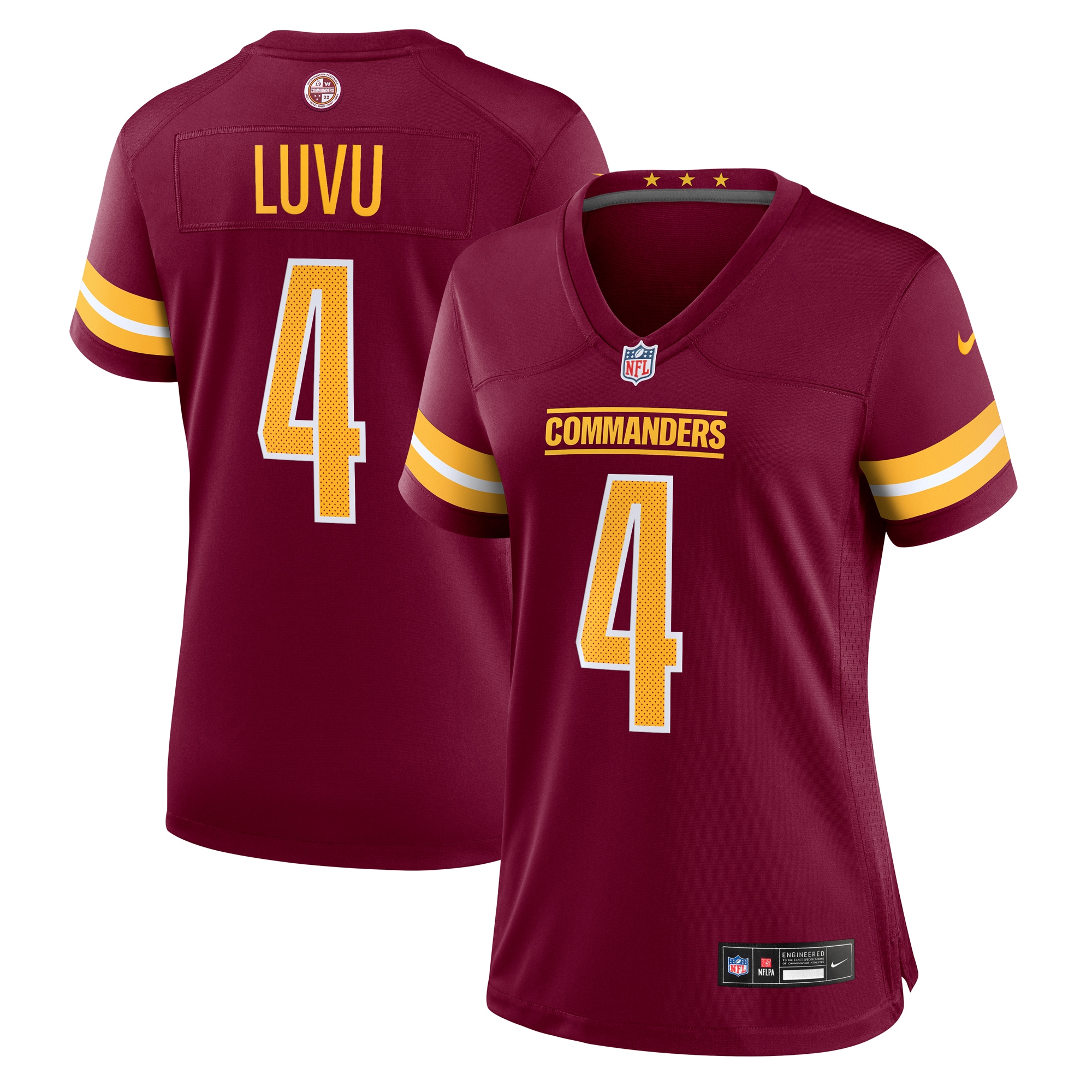 frankie luvu washington commanders nike womens team game jersey burgundy clowdercats jiqaf.jpg