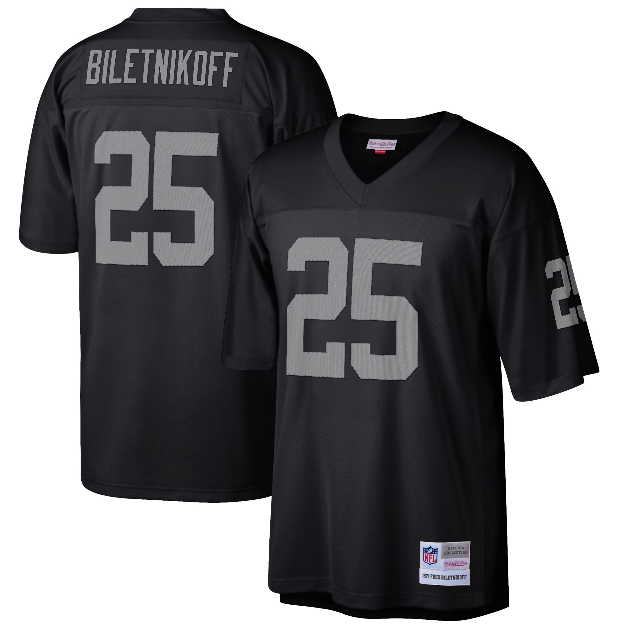 fred biletnikoff las vegas raiders mitchell ness retired player legacy replica jersey black clowdercats 2dqxf.jpg