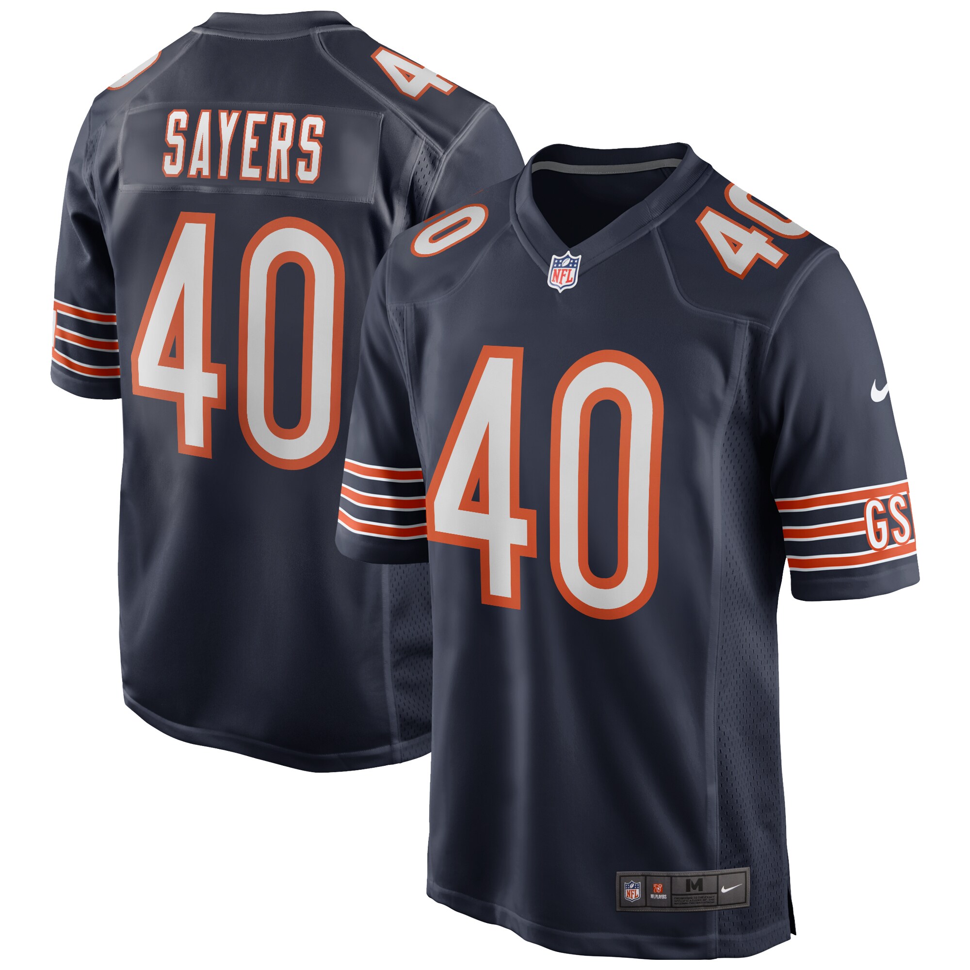 gale sayers chicago bears nike game retired player jersey navy clowdercats knbf3.jpg