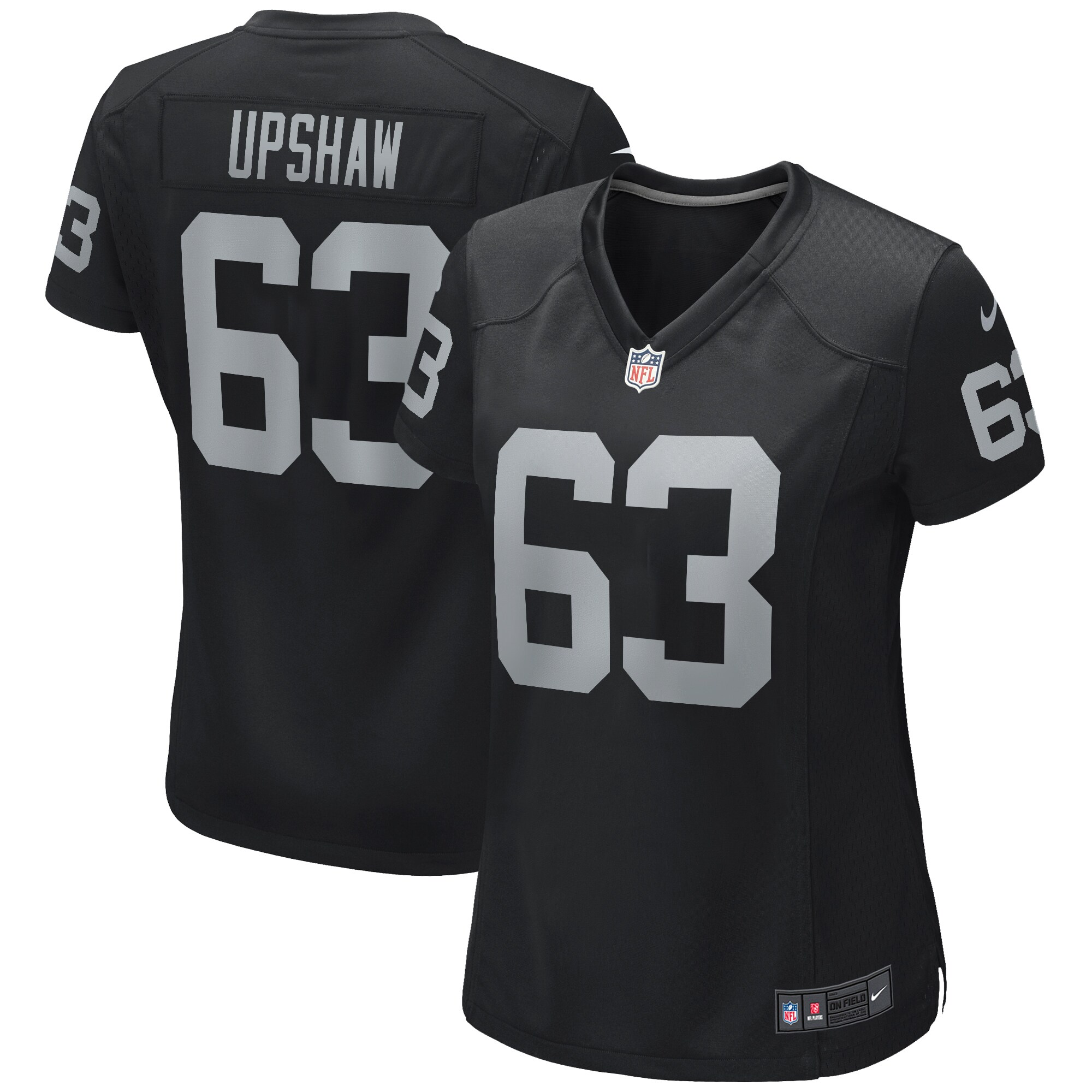 gene upshaw las vegas raiders nike womens game retired player jersey black clowdercats ilkzf.jpg