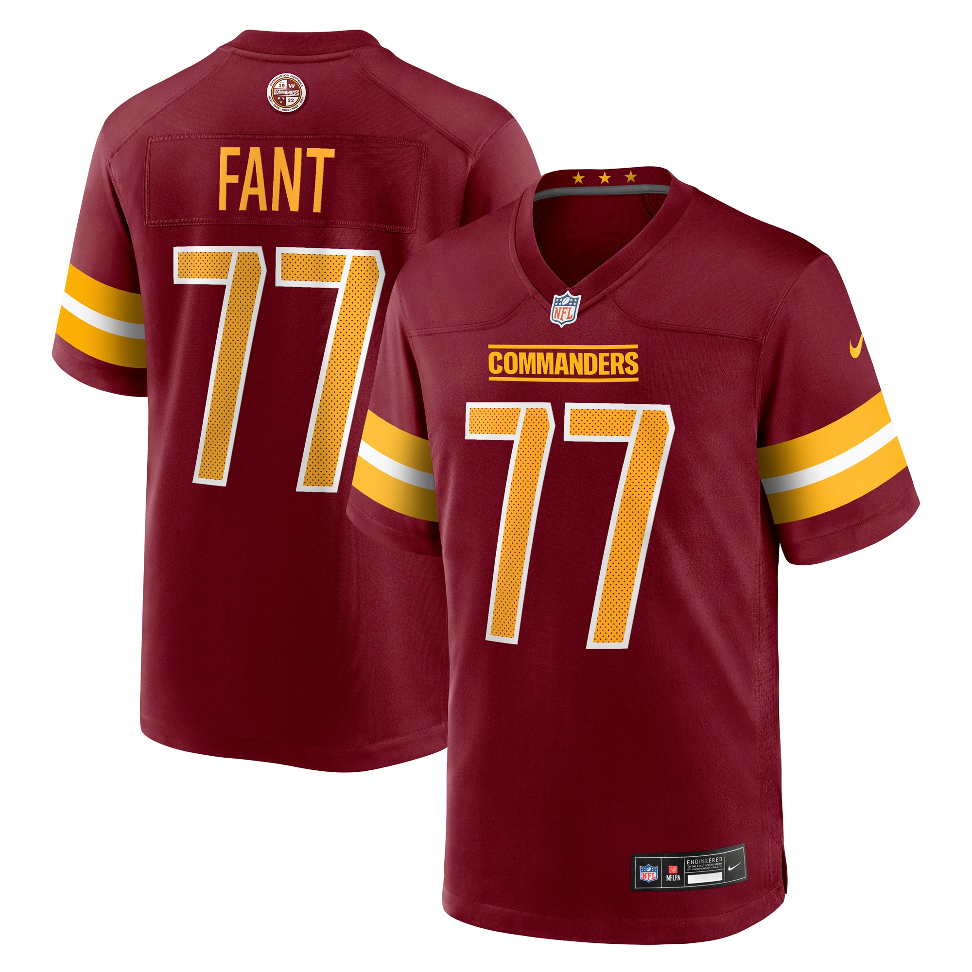 george fant washington commanders nike team game jersey burgundy clowdercats tkn9a.jpg