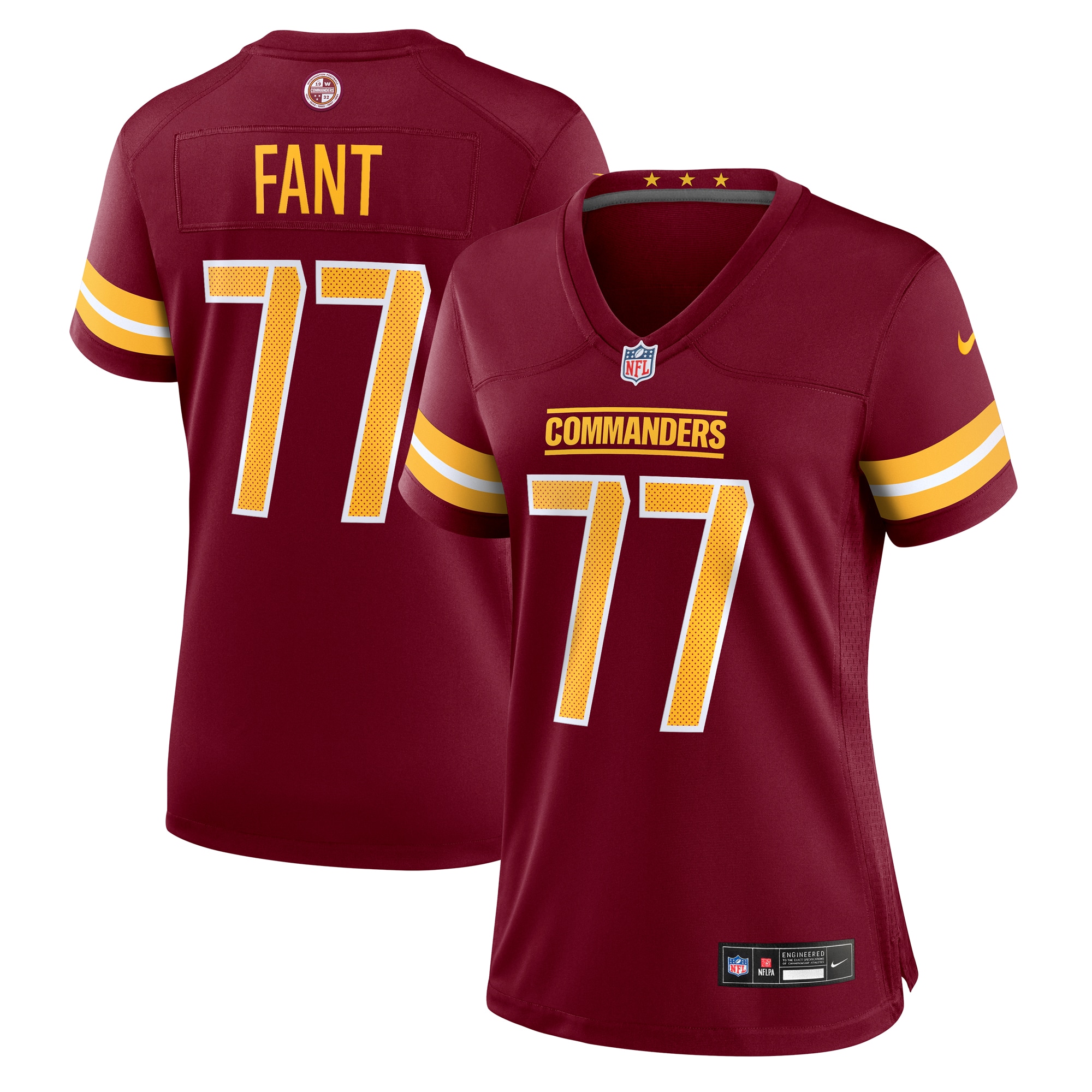 george fant washington commanders nike womens team game jersey burgundy clowdercats 9am1r.jpg