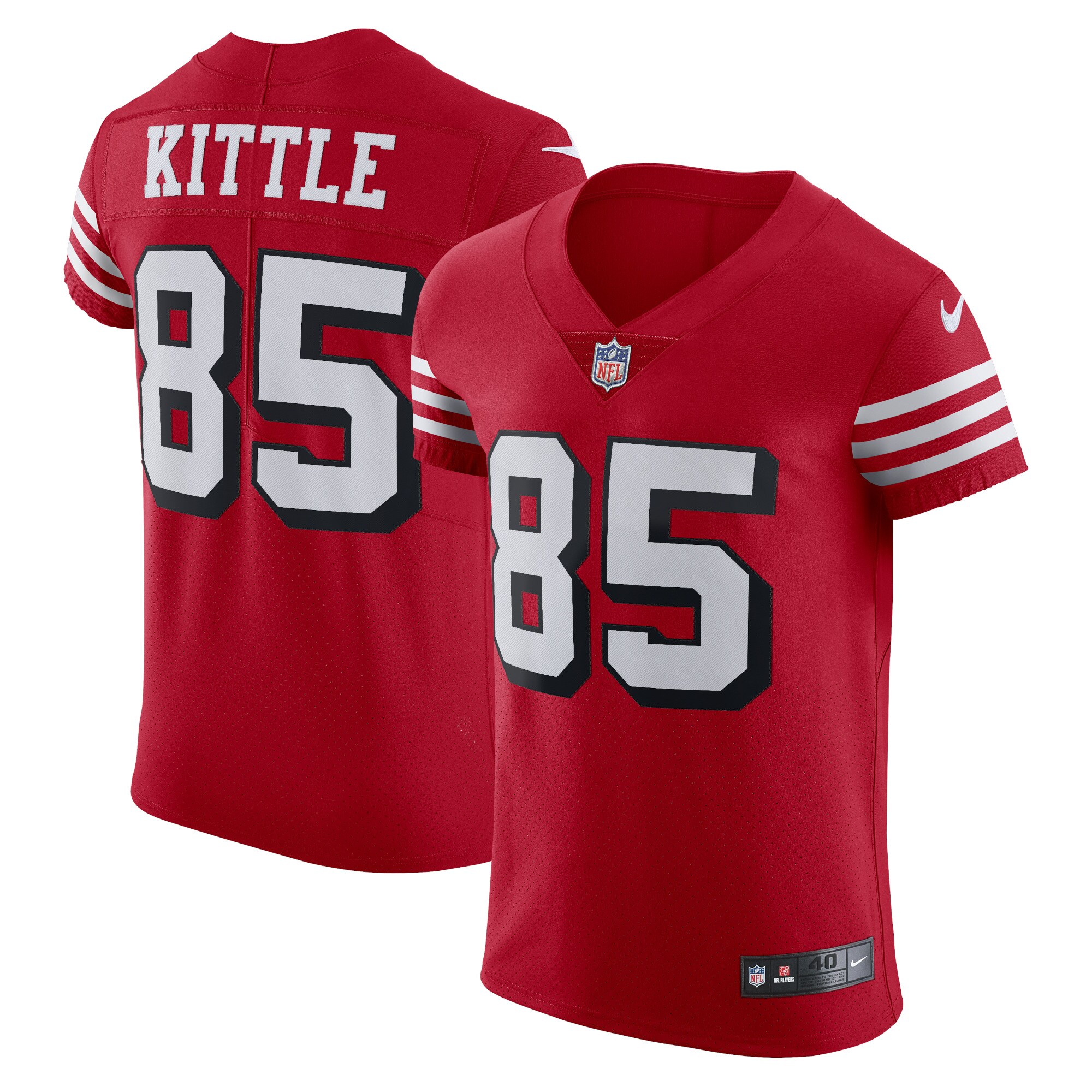 george kittle san francisco 49ers nike alternate vapor elite jersey scarlet clowdercats bjjgm.jpg
