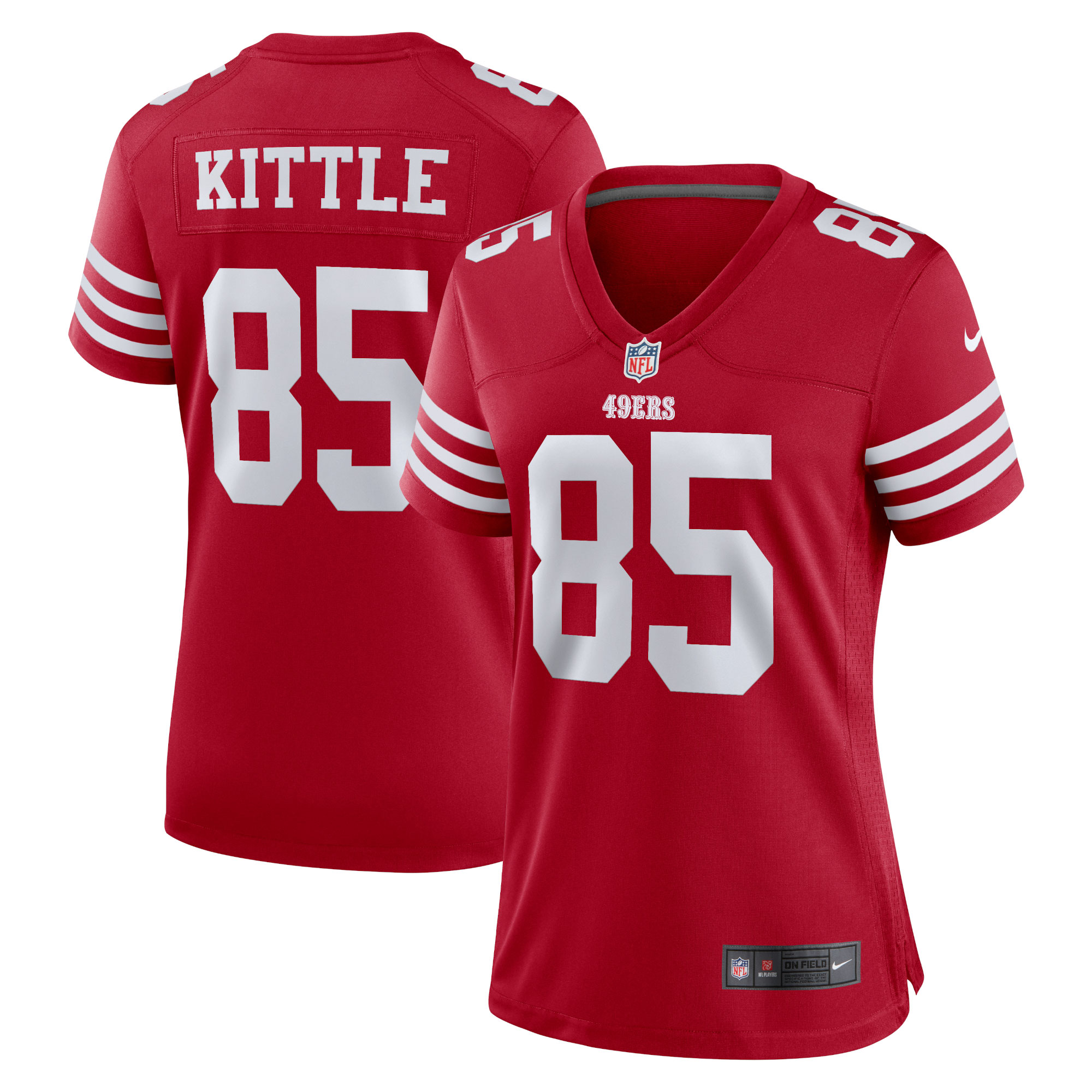 george kittle san francisco 49ers nike womens team game player jersey scarlet clowdercats fec1v.jpg