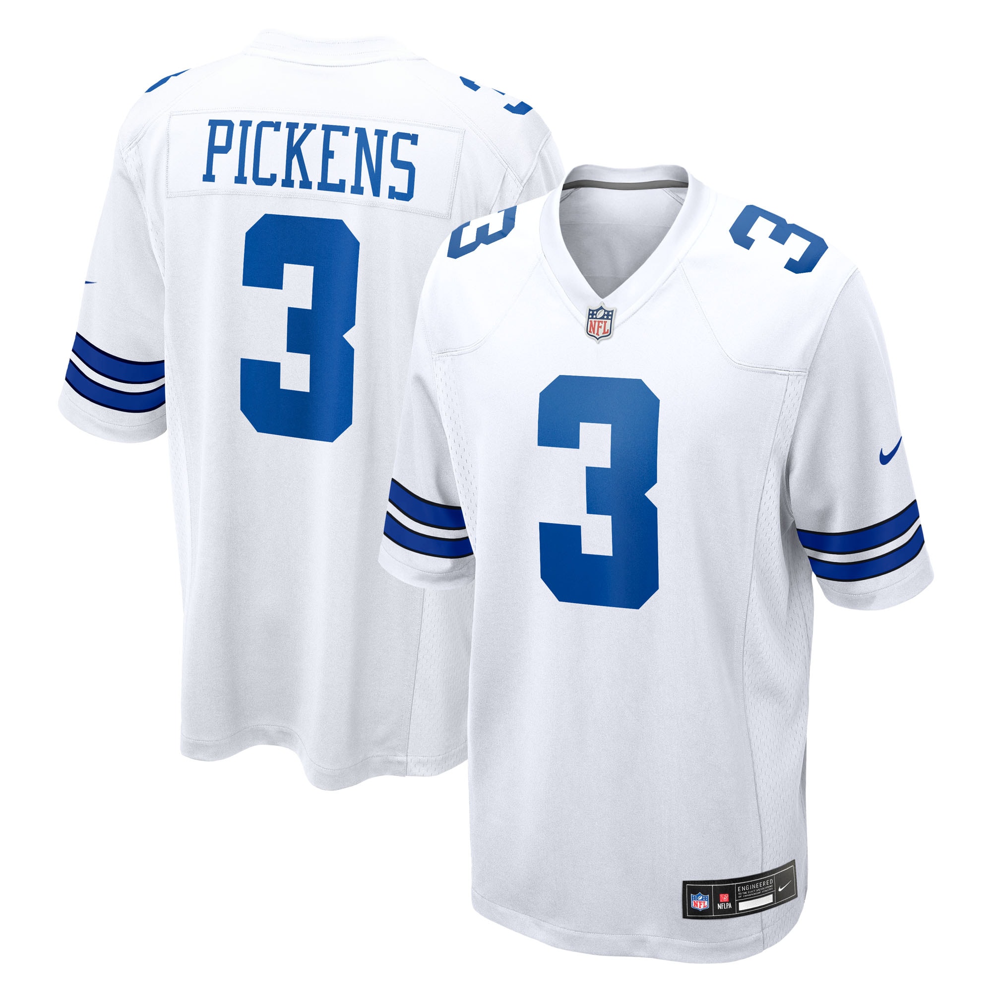 george pickens dallas cowboys nike game jersey white clowdercats upkmy.jpg