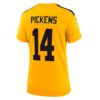 george pickens pittsburgh steelers nike womens alternate 1933 throwback game jersey gold clowdercats thm3c.jpg