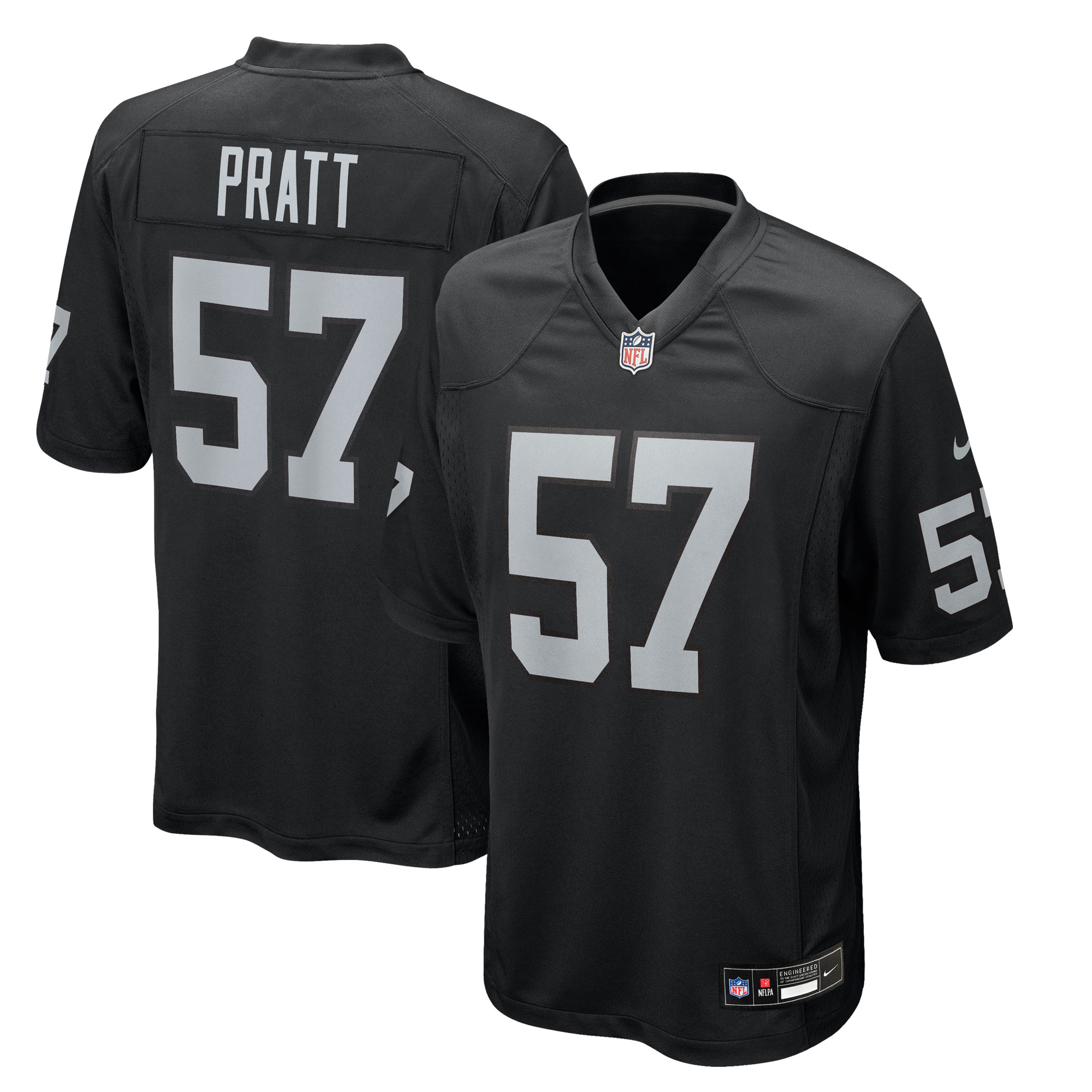 germaine pratt las vegas raiders nike team game jersey black clowdercats alei0.jpg