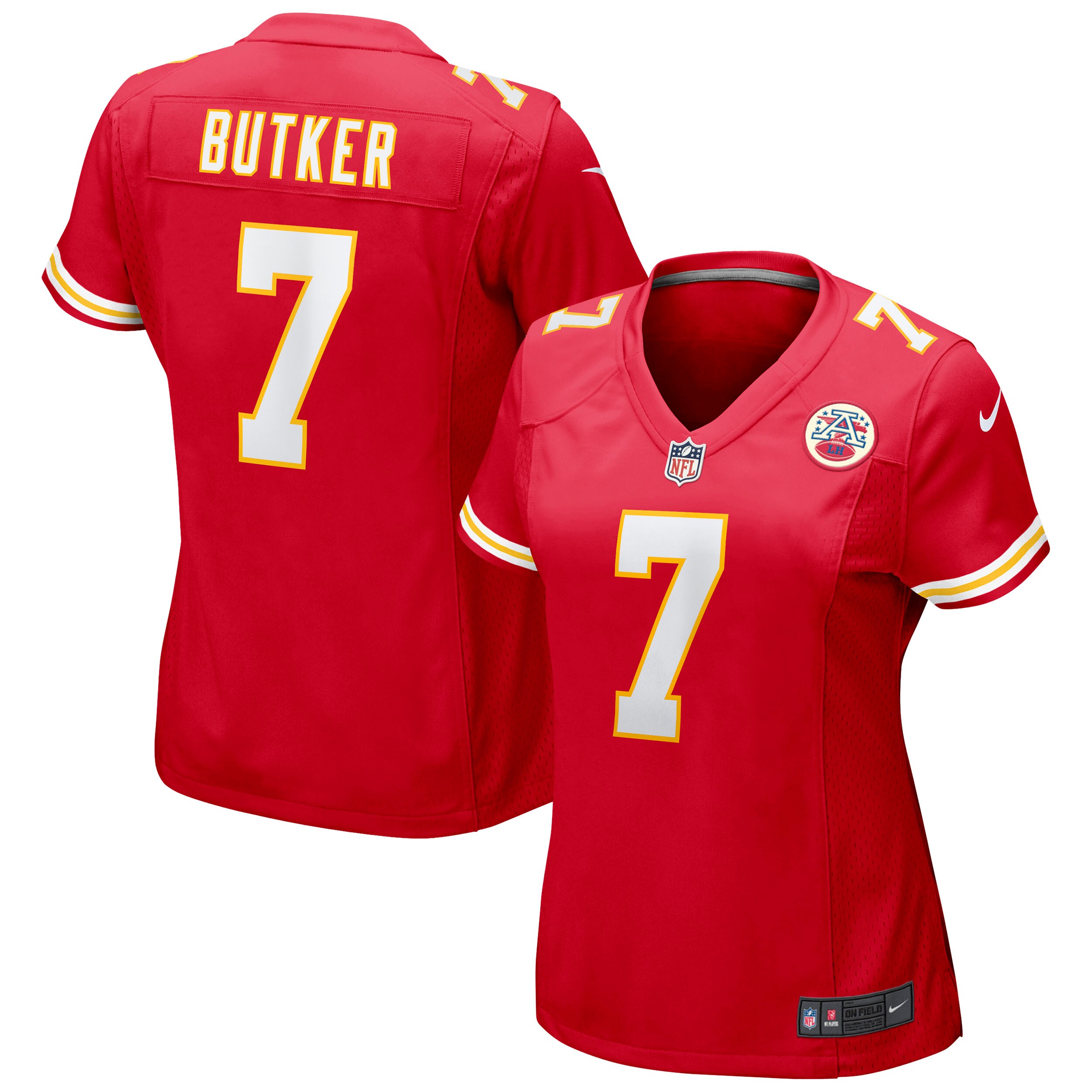 harrison butker kansas city chiefs nike womens game jersey red clowdercats uswba.jpg
