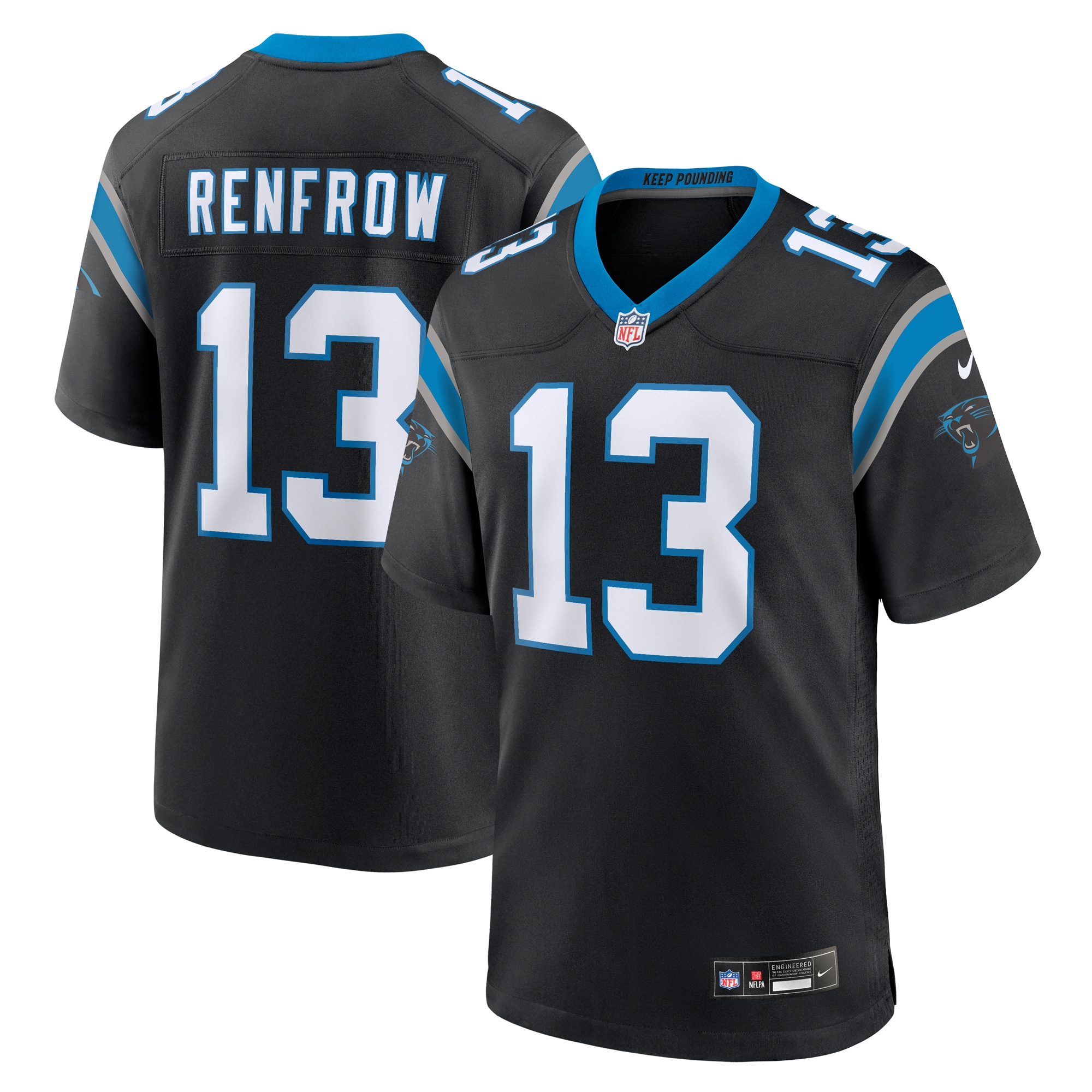 hunter renfrow carolina panthers nike team game jersey black clowdercats m0fre.jpg