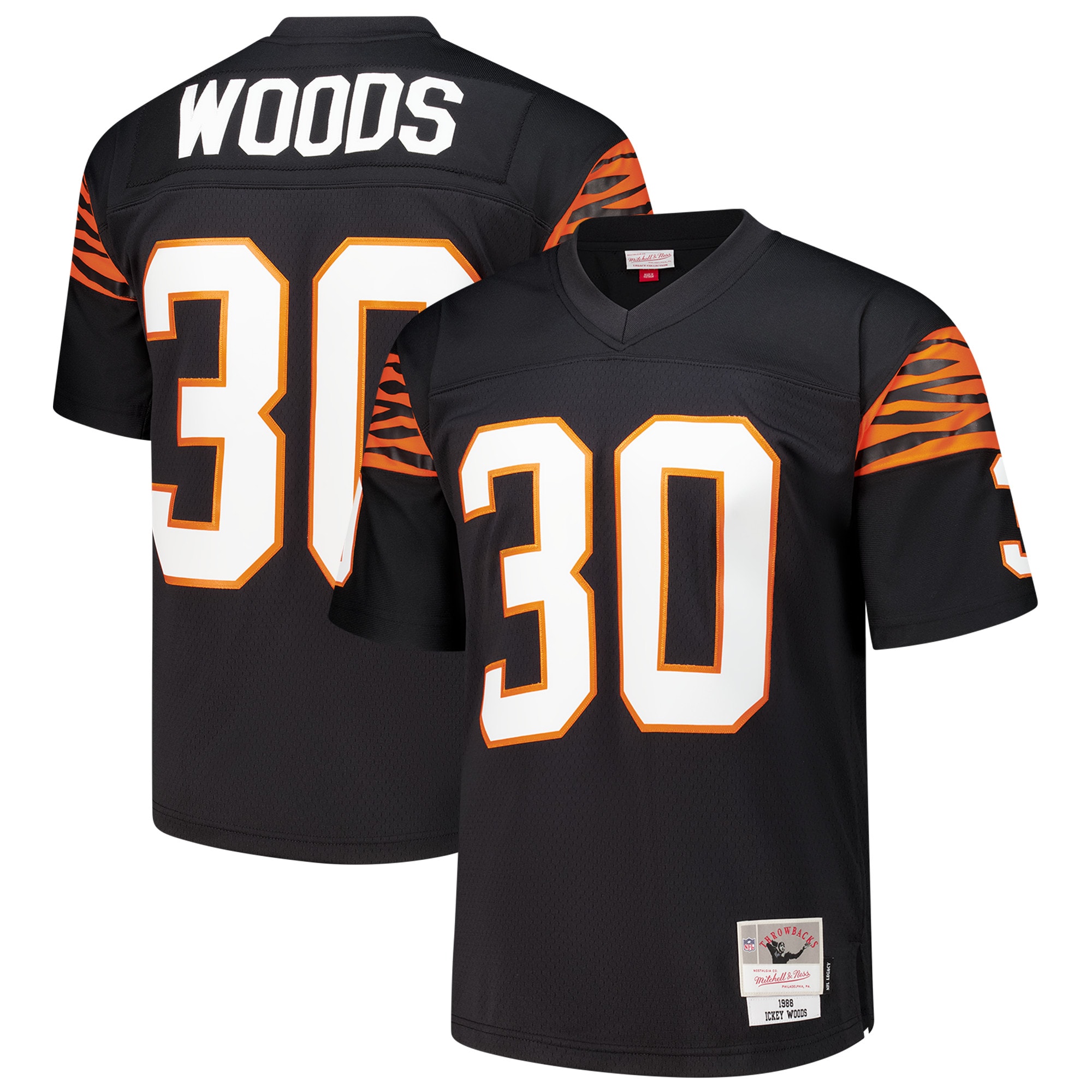 ickey woods cincinnati bengals mitchell ness 1988 legacy replica jersey black clowdercats rfjuh.jpg