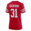 isaac guerendo san francisco 49ers nike womens team game jersey scarlet clowdercats rishj.jpg
