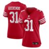 isaac guerendo san francisco 49ers nike womens team game jersey scarlet clowdercats zgtku.jpg