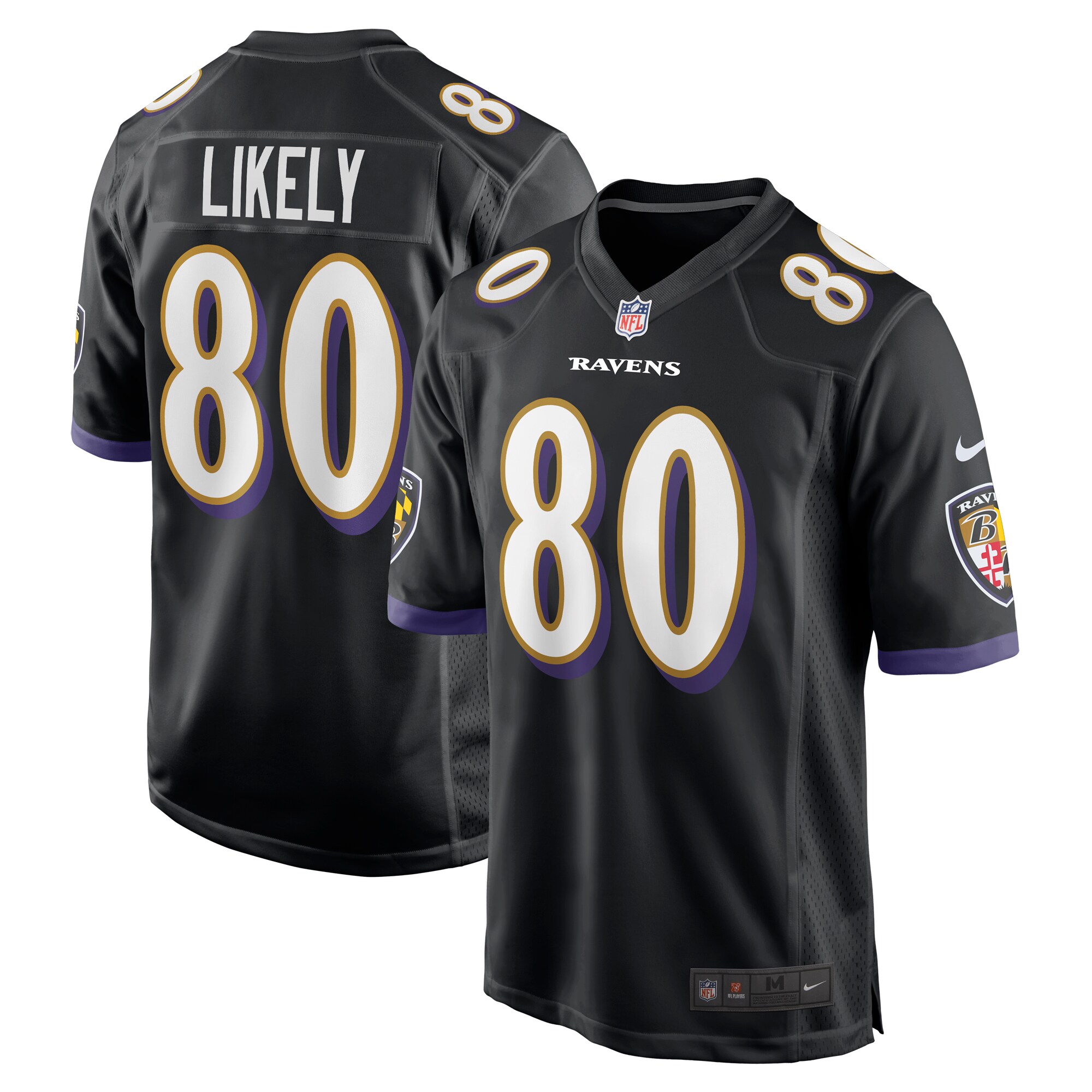 isaiah likely baltimore ravens nike alternate game jersey black clowdercats wblyg.jpg