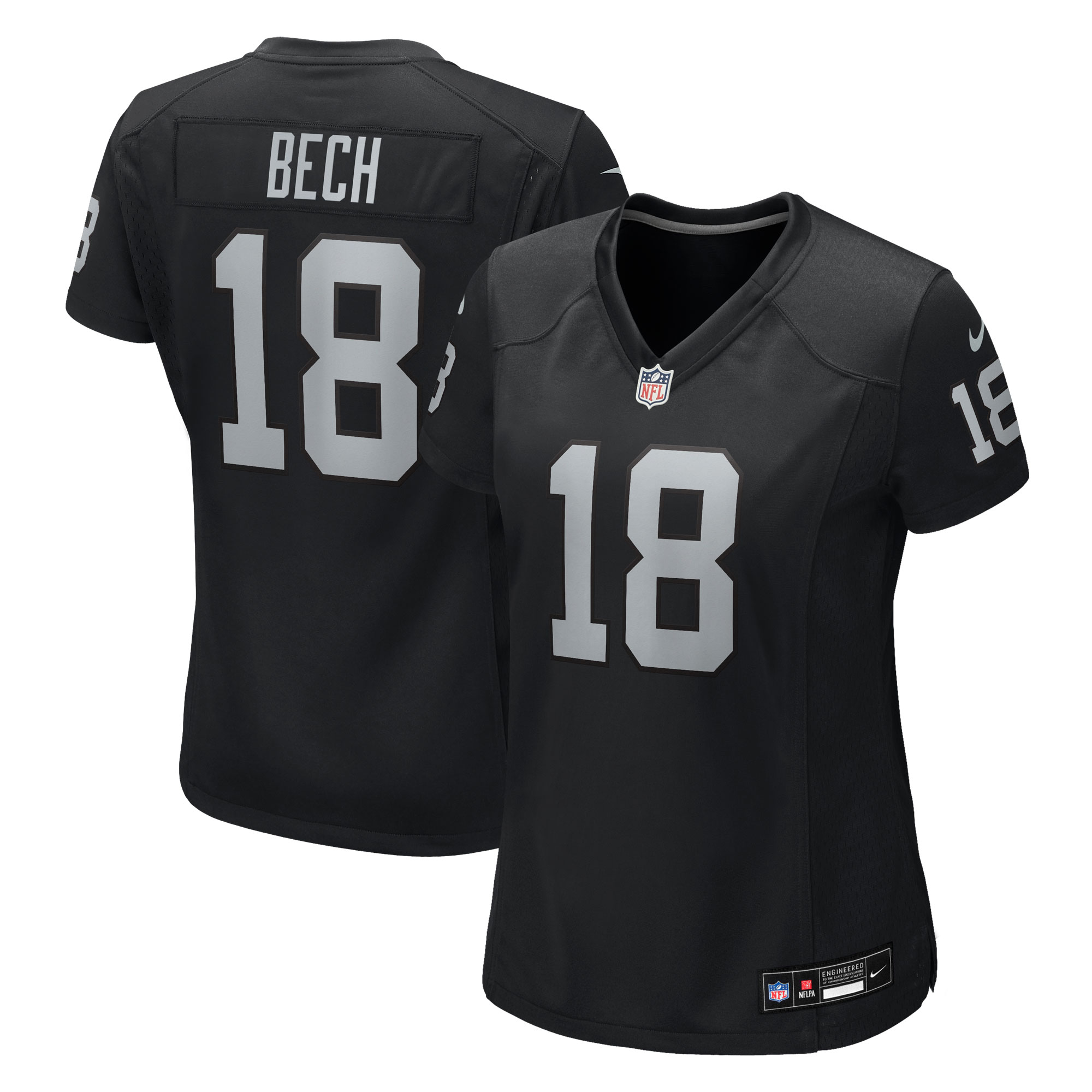 jack bech las vegas raiders nike womens team game jersey black clowdercats hzw1w.jpg