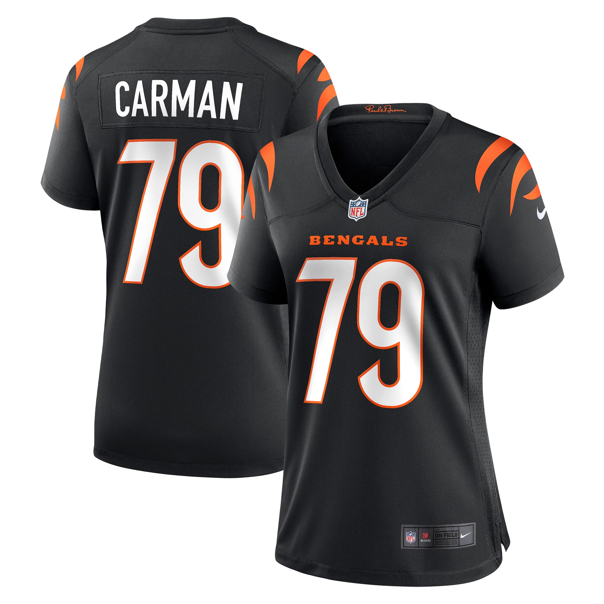 jackson carman cincinnati bengals nike womens game jersey black clowdercats taq2c.jpg
