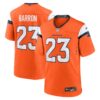jahdae barron denver broncos nike 2025 nfl draft first round pick game jersey orange clowdercats 23xz9.jpg