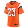 jahdae barron denver broncos nike 2025 nfl draft first round pick game jersey orange clowdercats ekig0.jpg
