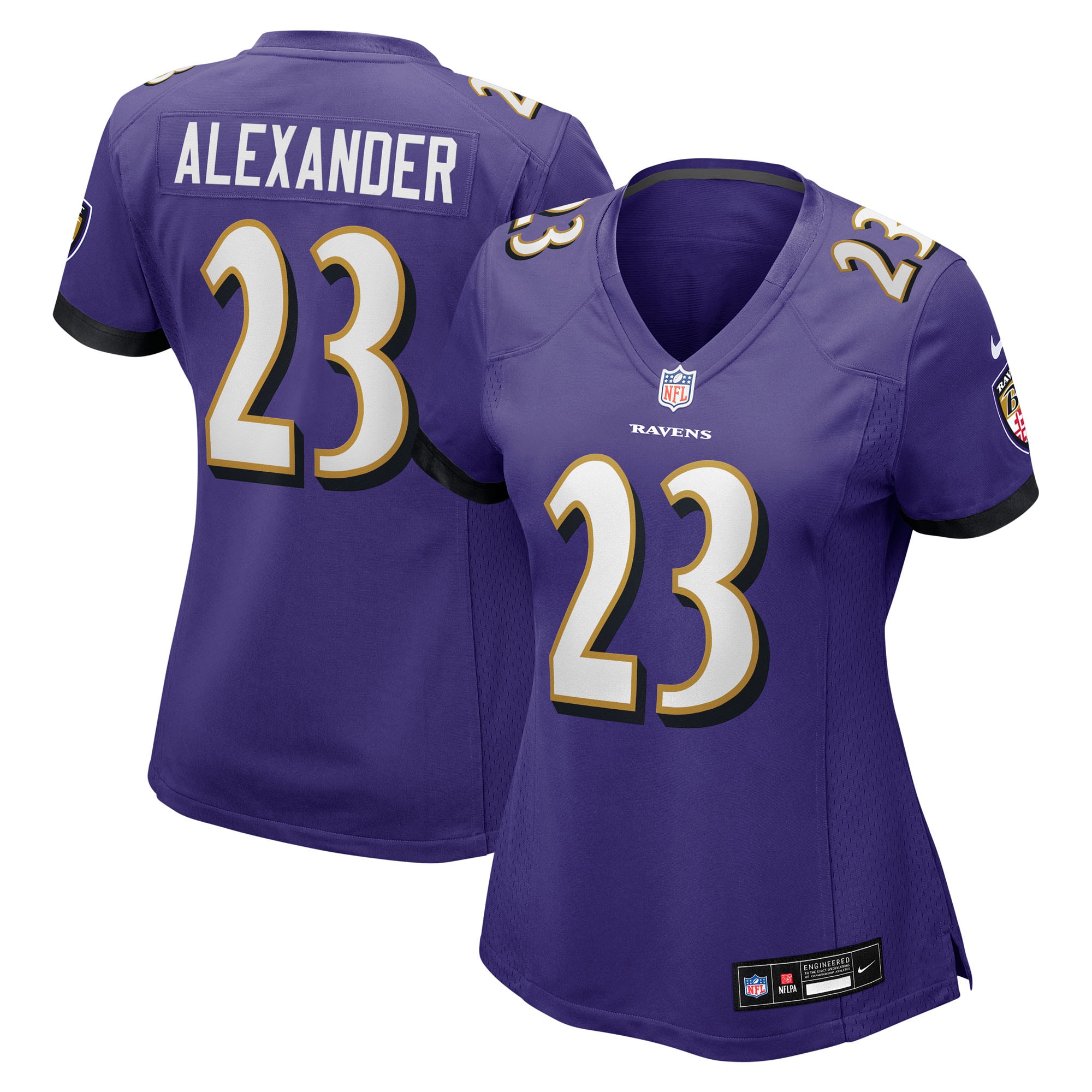 jaire alexander baltimore ravens nike womens team game jersey purple clowdercats sahyn.jpg