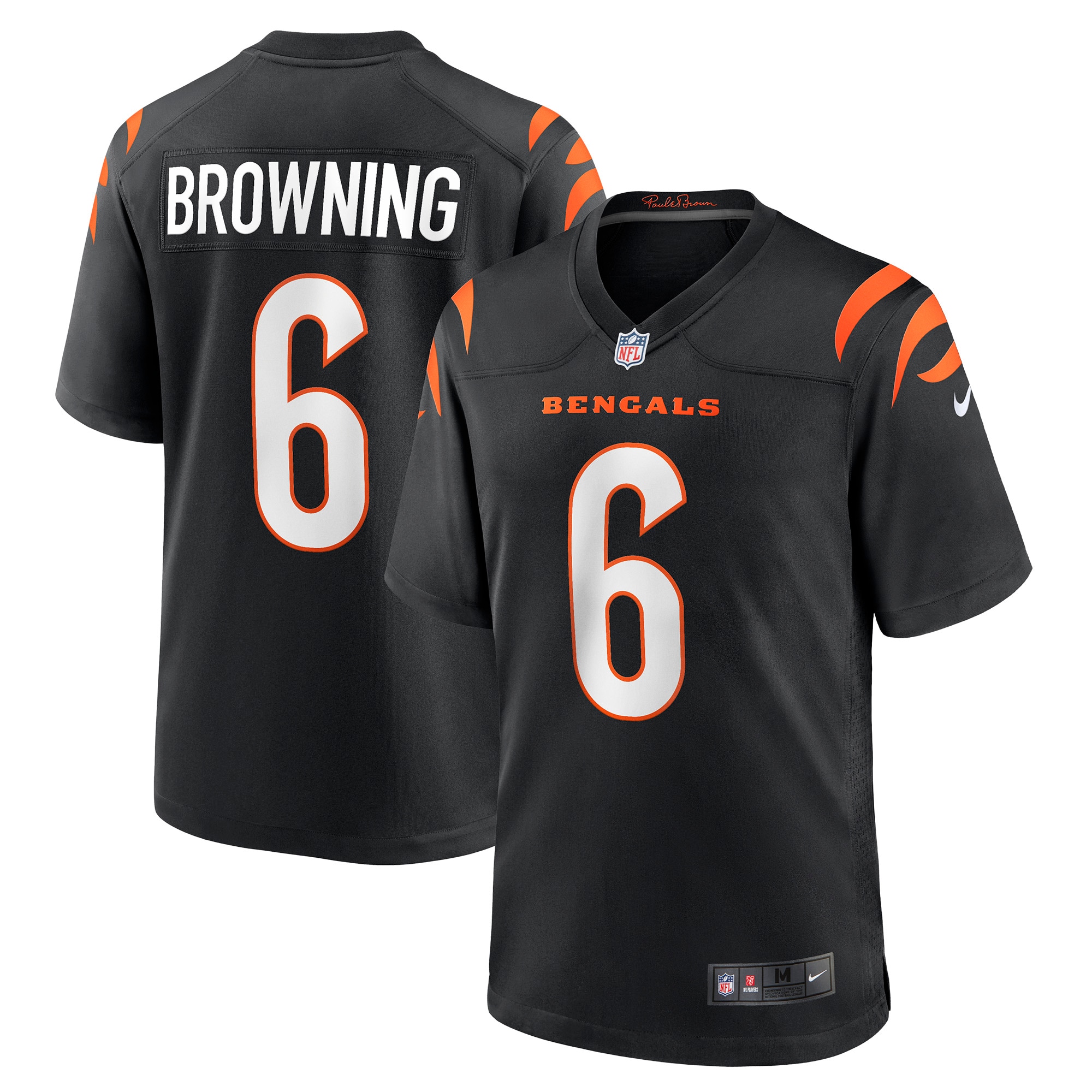 jake browning cincinnati bengals nike game jersey black clowdercats 0zteh.jpg