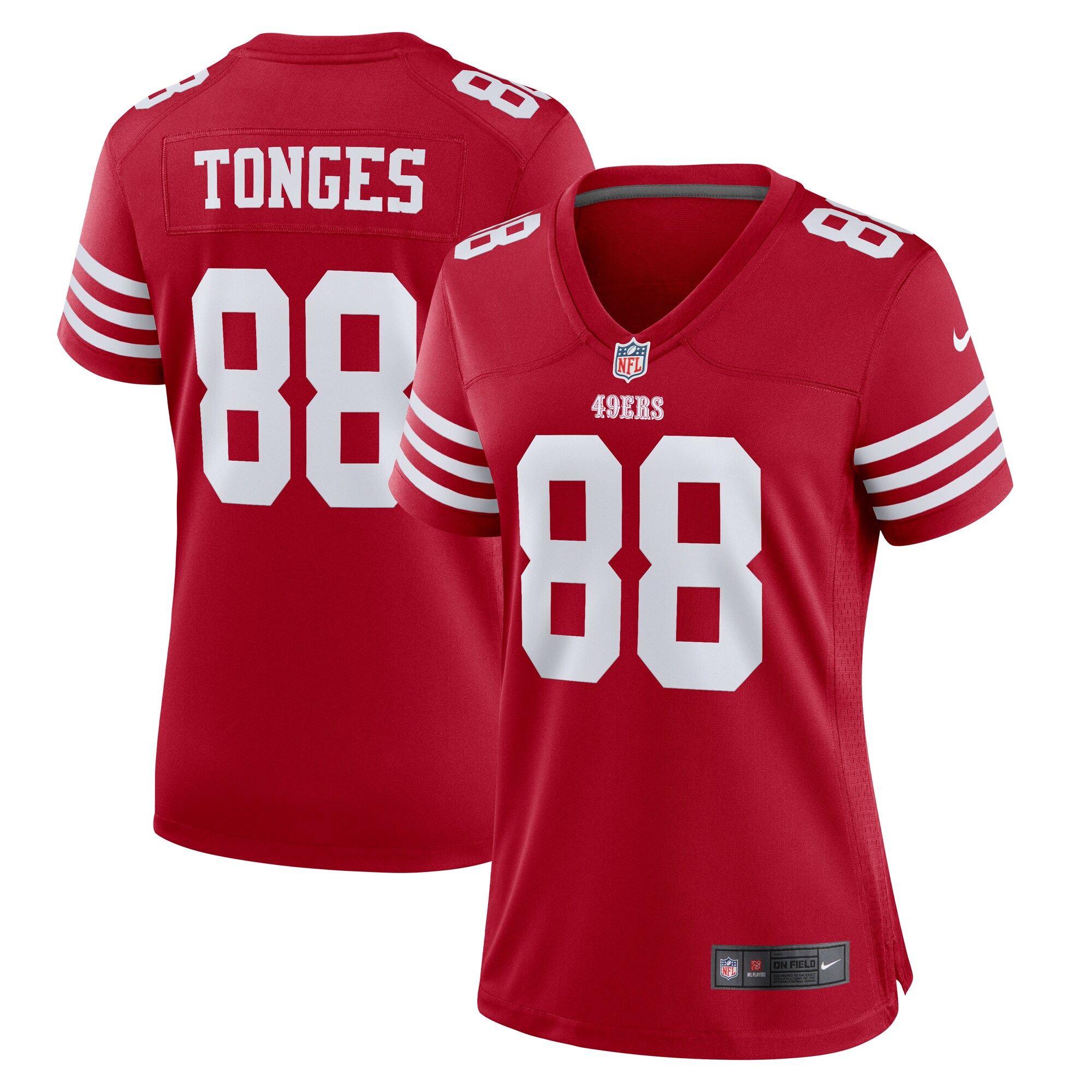 jake tonges san francisco 49ers nike womens team game jersey scarlet clowdercats hctmv.jpg