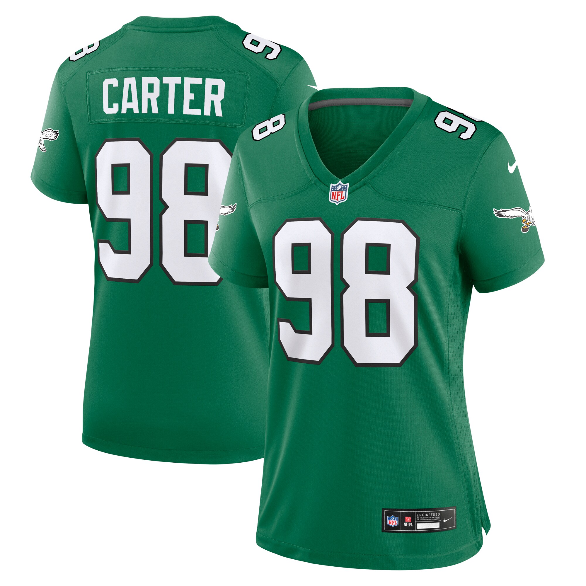 jalen carter philadelphia eagles nike womens alternate game jersey kelly green clowdercats umsiq.jpg
