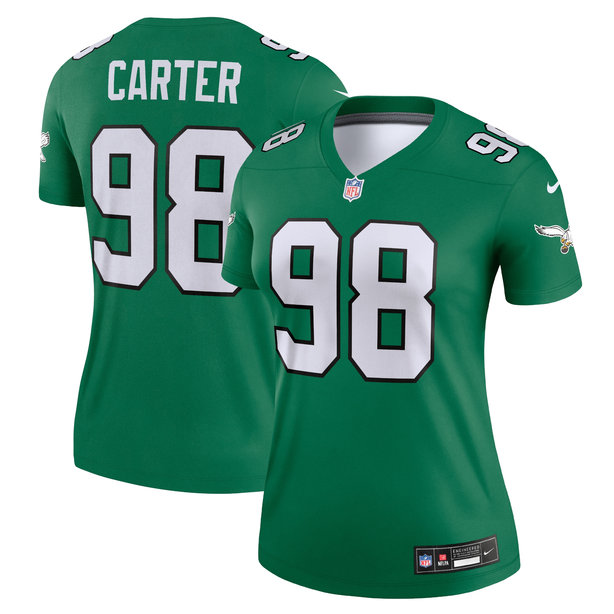 jalen carter philadelphia eagles nike womens alternate legend player performance top kelly green clowdercats uax1v.jpg