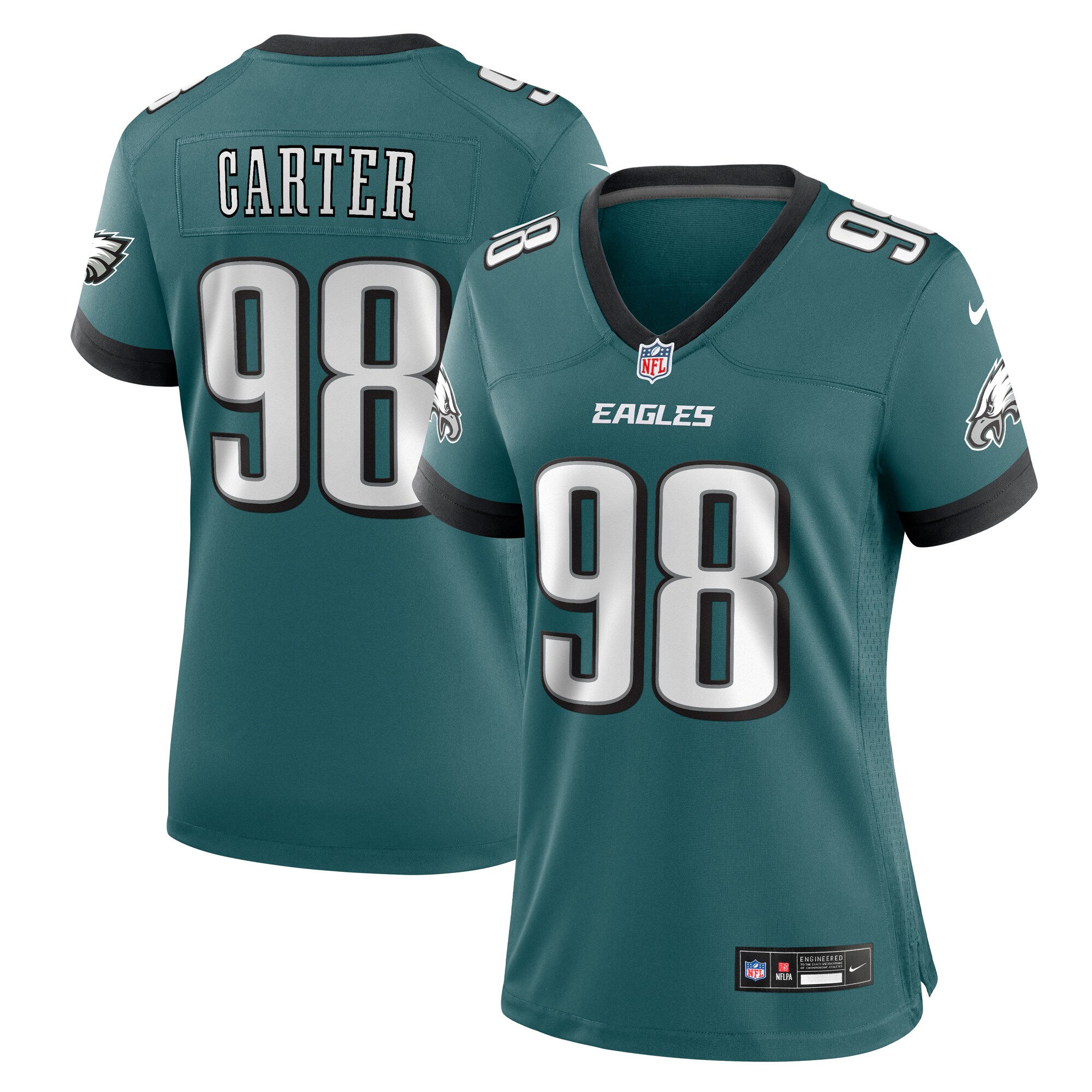 jalen carter philadelphia eagles nike womens team game jersey midnight green clowdercats ewk76.jpg