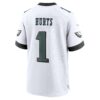 jalen hurts philadelphia eagles nike white game jersey white clowdercats tjkc5.jpg