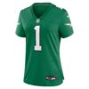 jalen hurts philadelphia eagles nike womens game player jersey kelly green clowdercats md783.jpg