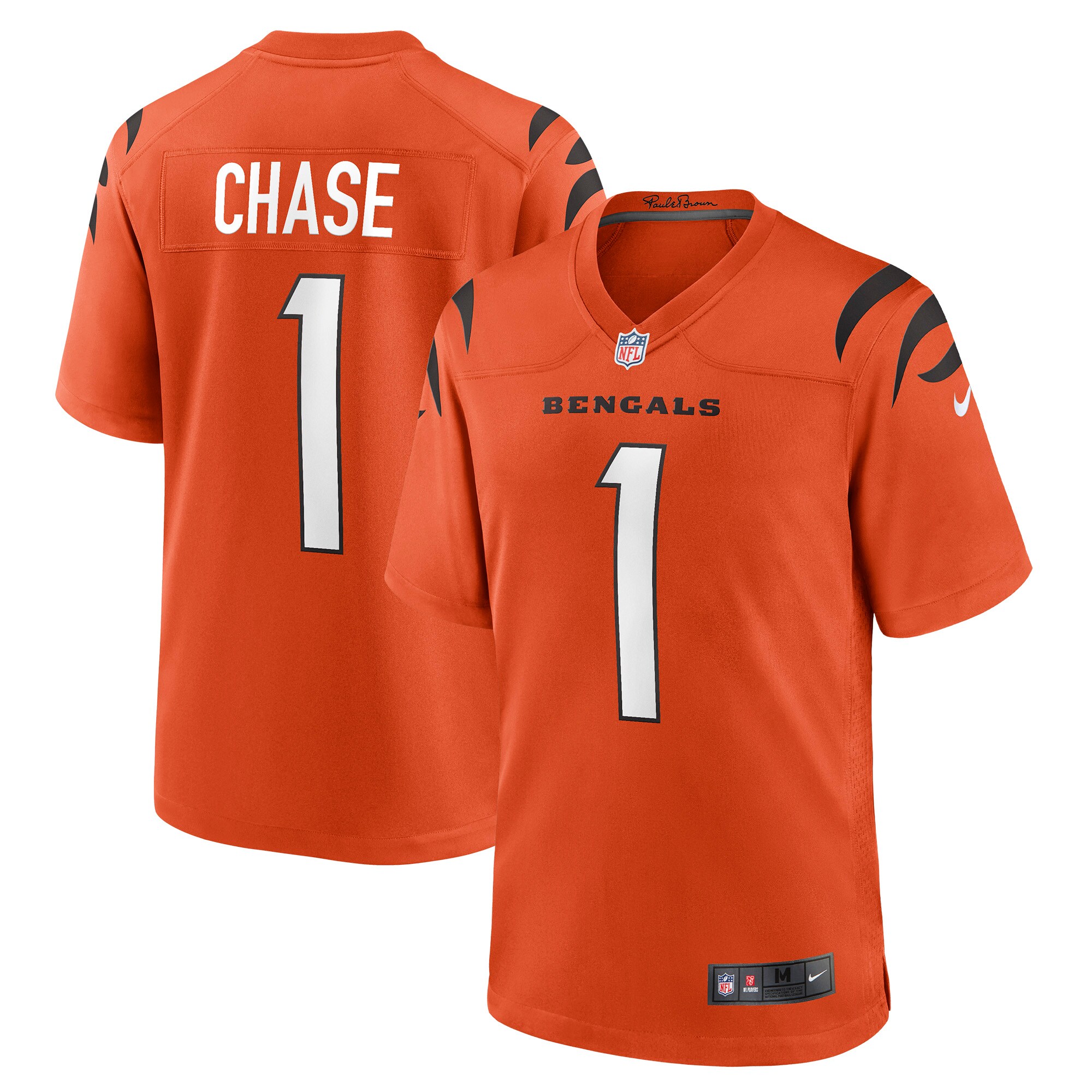 jamarr chase cincinnati bengals nike alternate game jersey orange clowdercats ubsqx.jpg