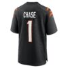 jamarr chase cincinnati bengals nike game jersey black clowdercats e5phe.jpg