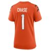 jamarr chase cincinnati bengals nike womens alternate game jersey orange clowdercats cijny.jpg