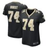 james hurst new orleans saints nike womens game jersey black clowdercats 6lgvl.jpg