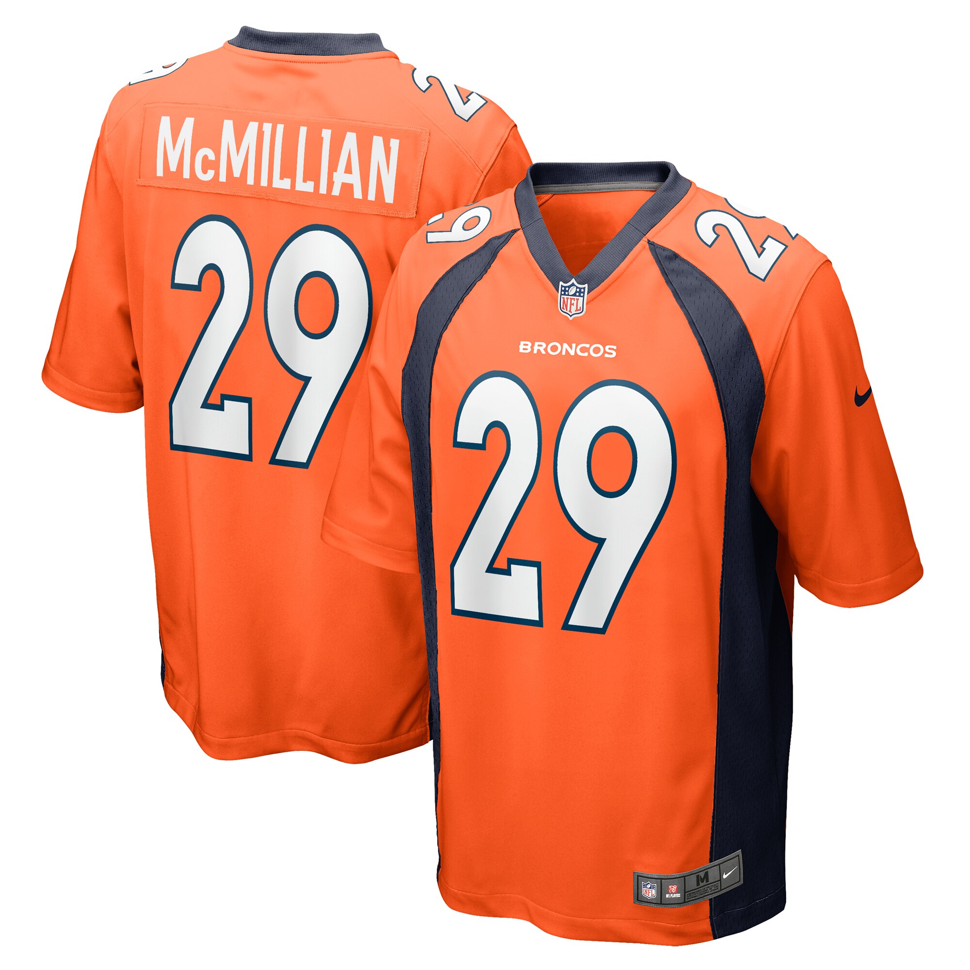 jaquan mcmillian denver broncos nike team game jersey orange clowdercats cn6pg.jpg