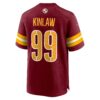 javon kinlaw washington commanders nike team game jersey burgundy clowdercats hag0o.jpg