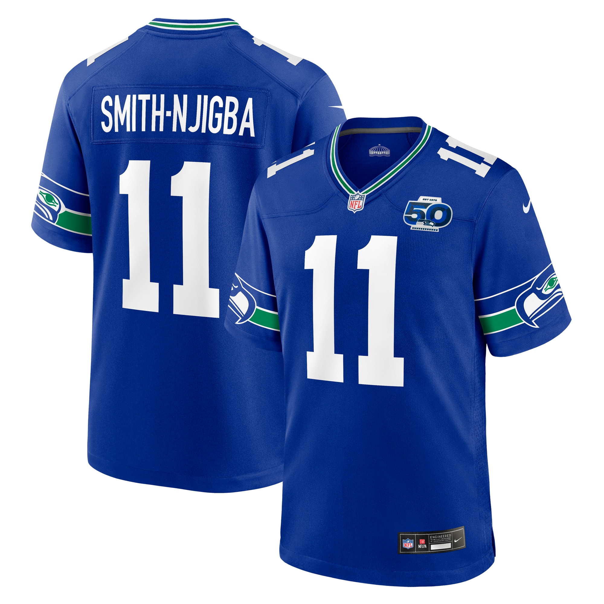 jaxon smith njigba seattle seahawks nike alternate 50th season game jersey royal clowdercats 5n4lv.jpg