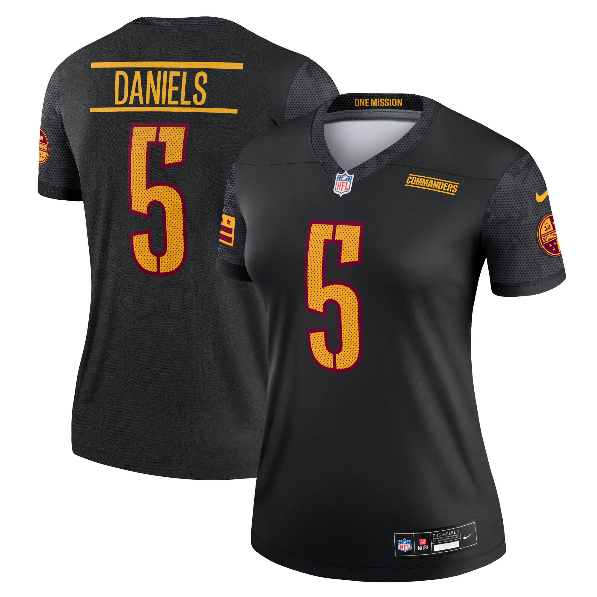 jayden daniels washington commanders nike womens legend player performance top black clowdercats wbcqv.jpg